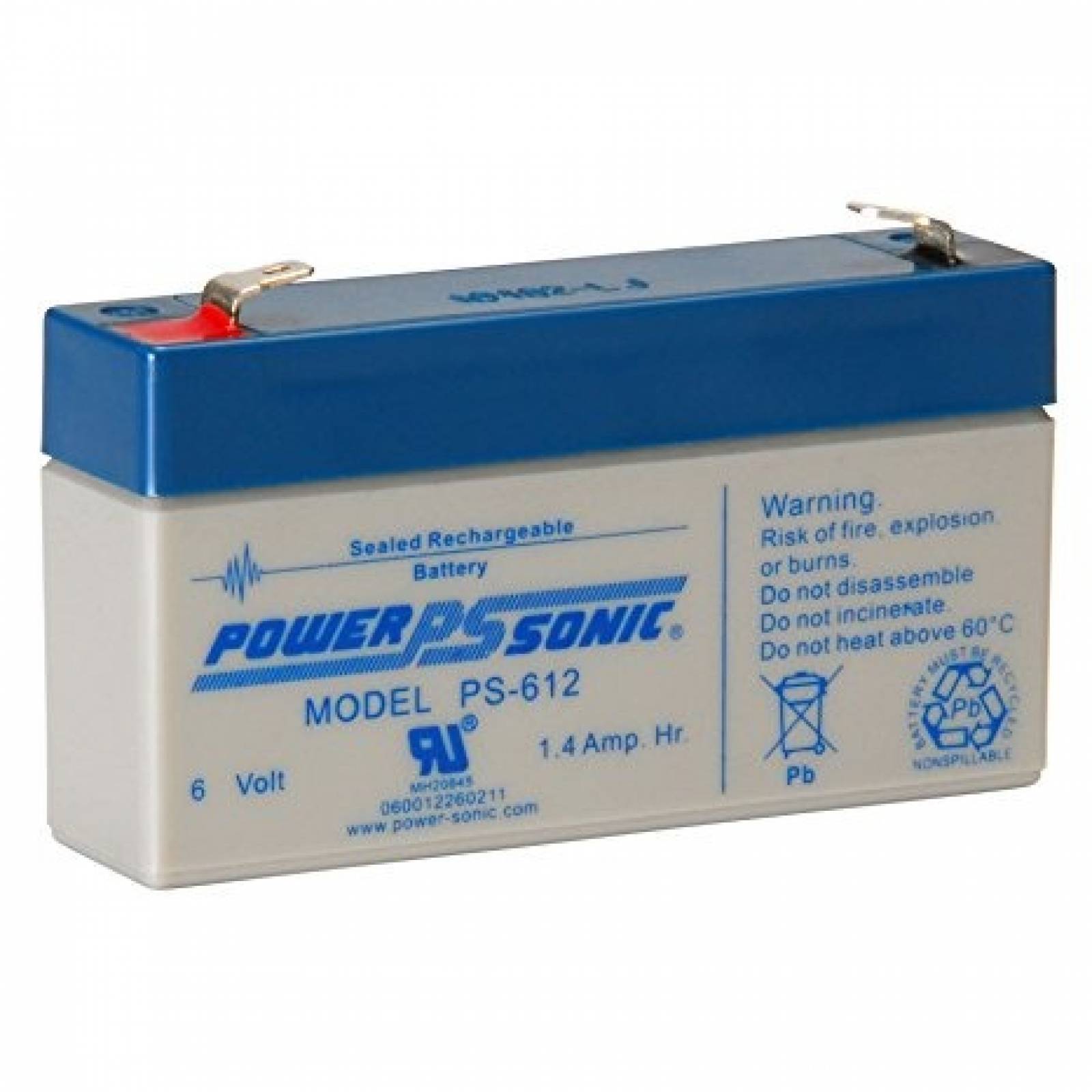 Bateria Power Sonic PS-612 6 Voltios