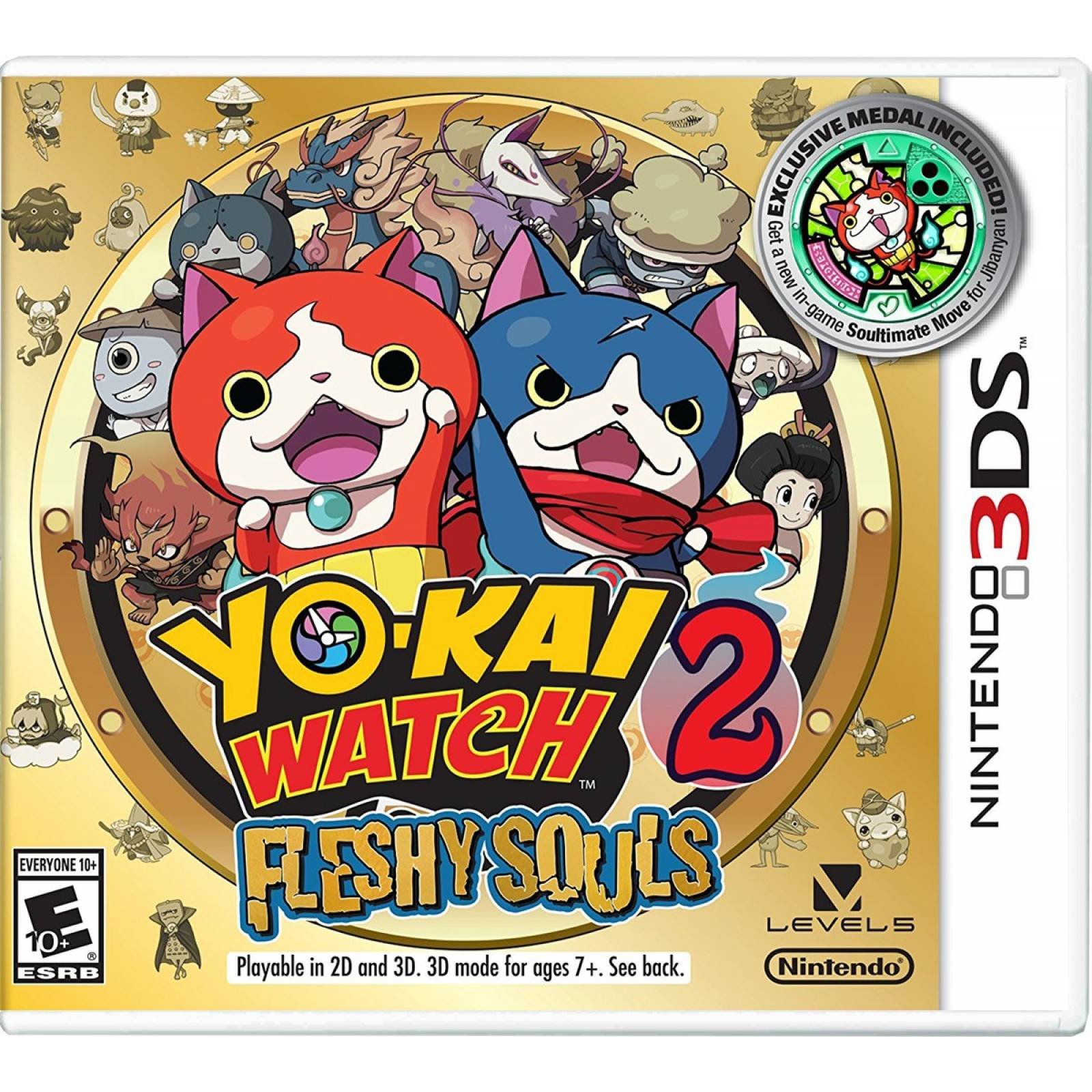 Videojuego YO-KAI WATCH 2 Fleshy Souls Nintendo 3DS Nintendo