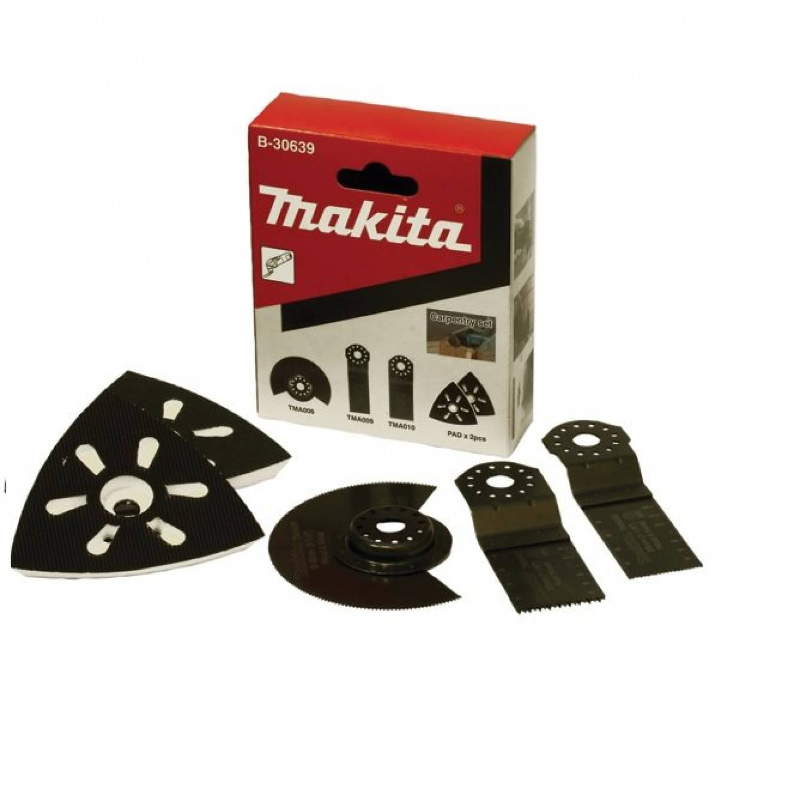 Set Multiherramienta Carpinteria Lijadora B30639 Acc Makita