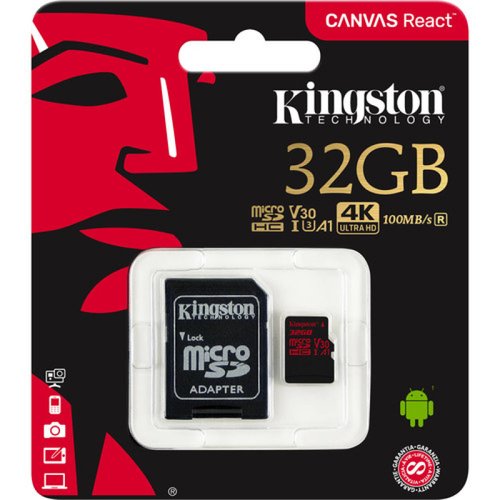Memoria Canvas React Micro SD 32 GB Kingston