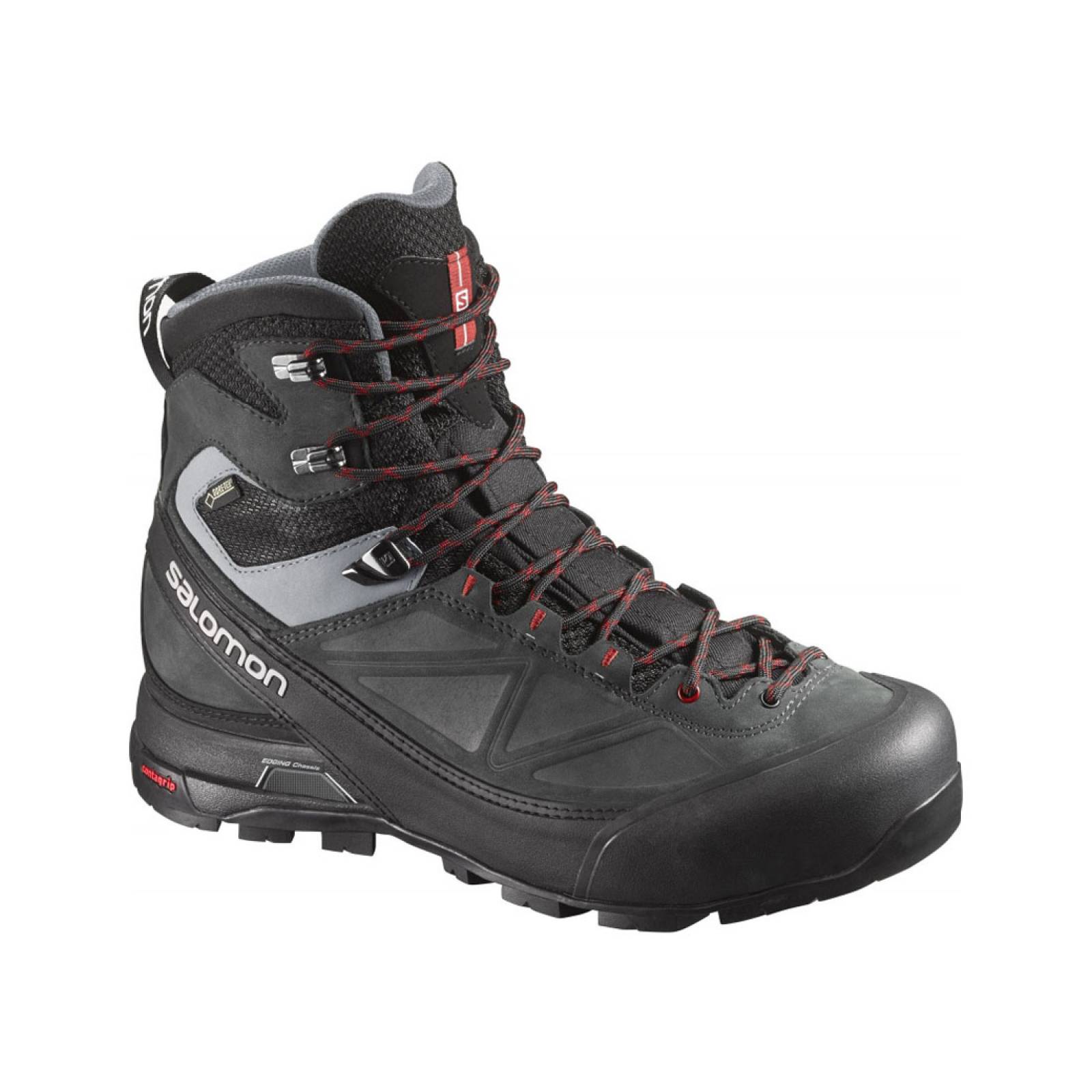 Bota Hombre Gore-Tex Salomon Media Montaña Negro Impermeable