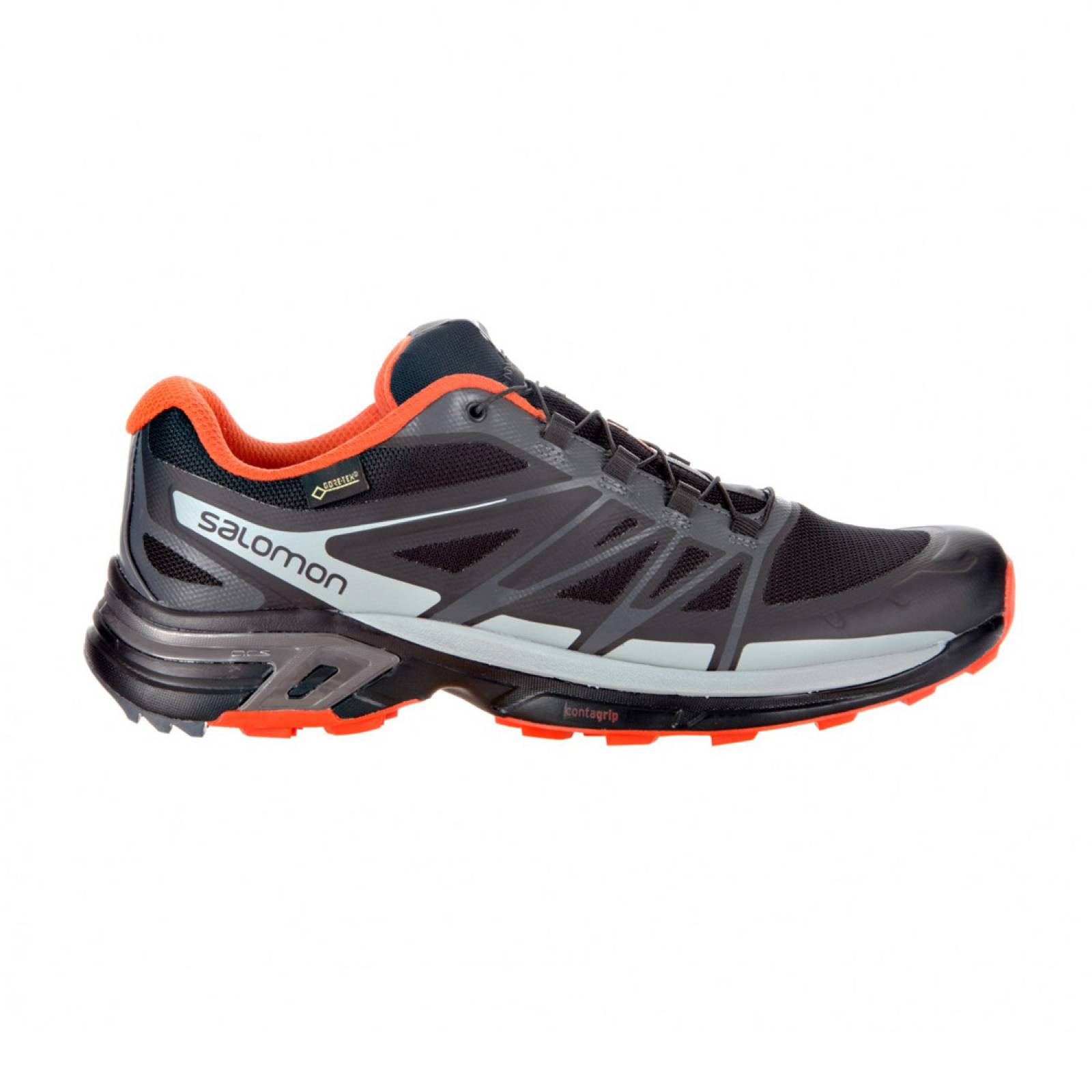Tenis Hombre Salomon Trail Running Wings Pro 2 GTX Negro