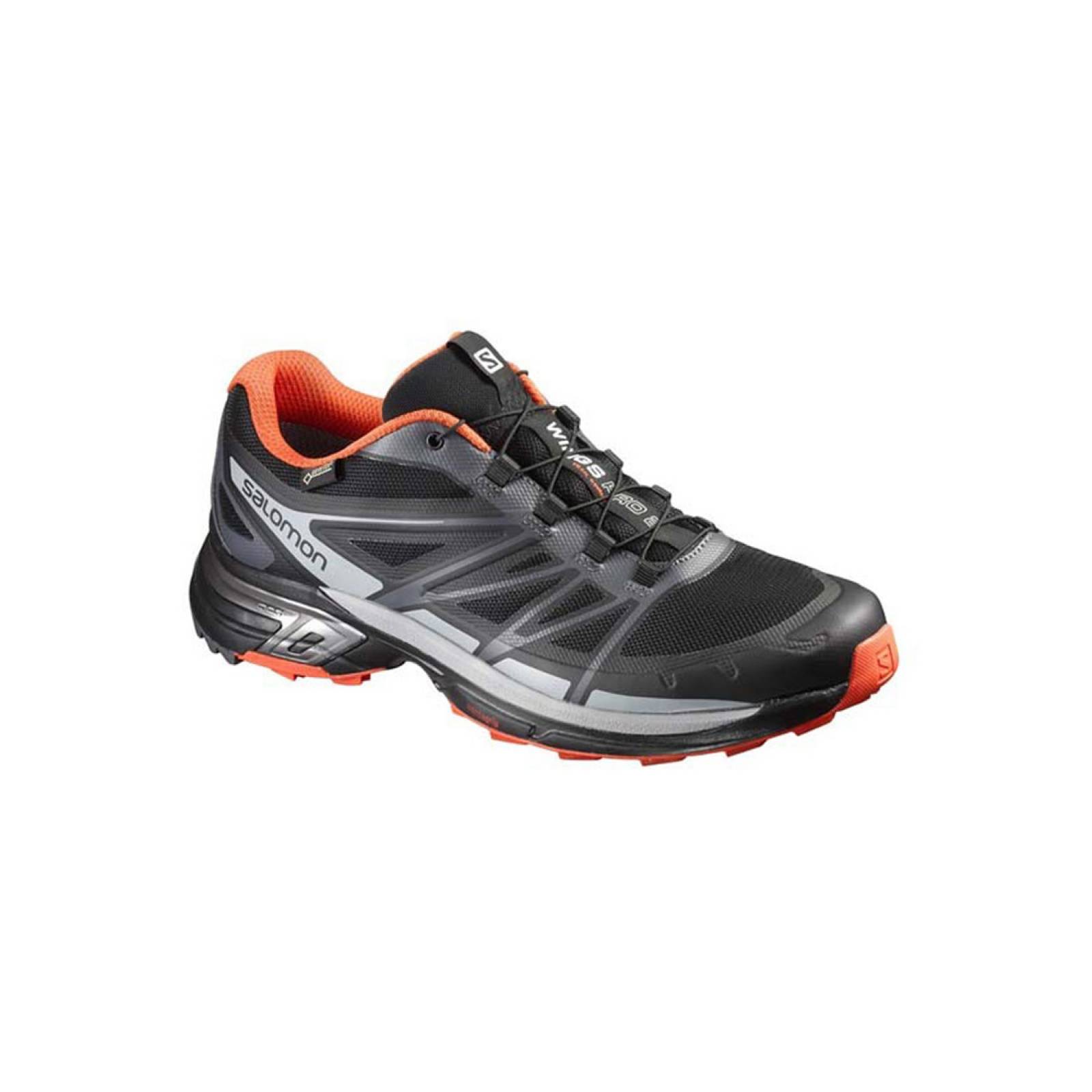 Tenis Hombre Salomon Trail Running Wings Pro 2 GTX Negro