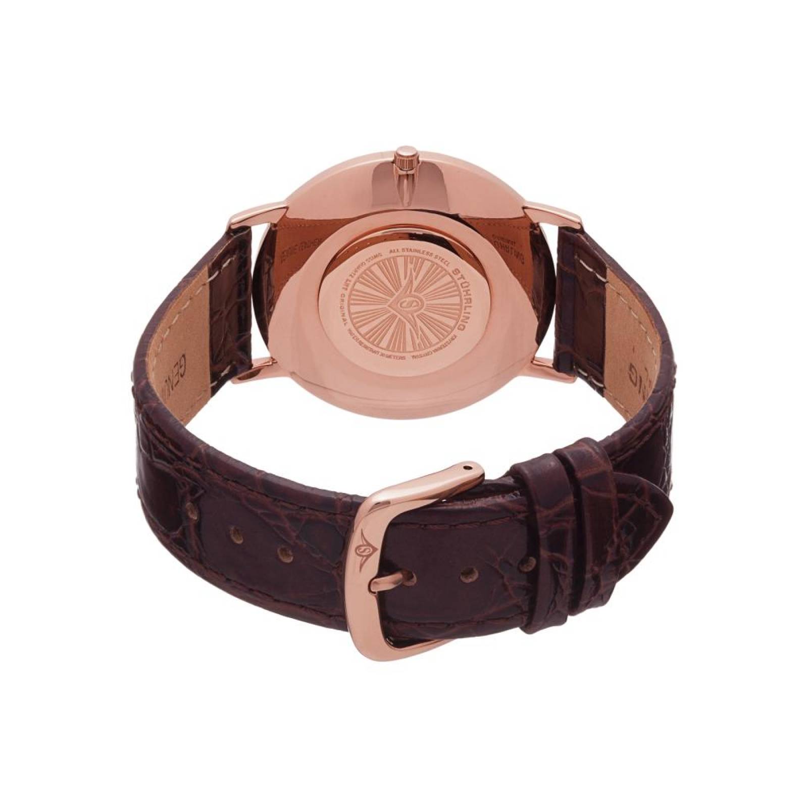 Reloj Hombre Correa Cuero Marron 682.04