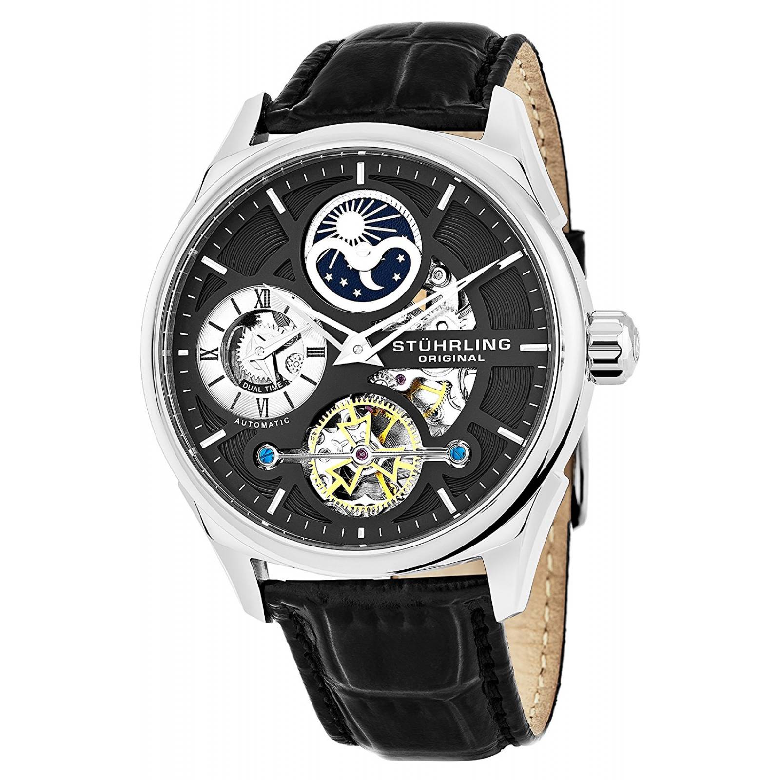 Reloj Hombre  Correa Piel Cocodrilo