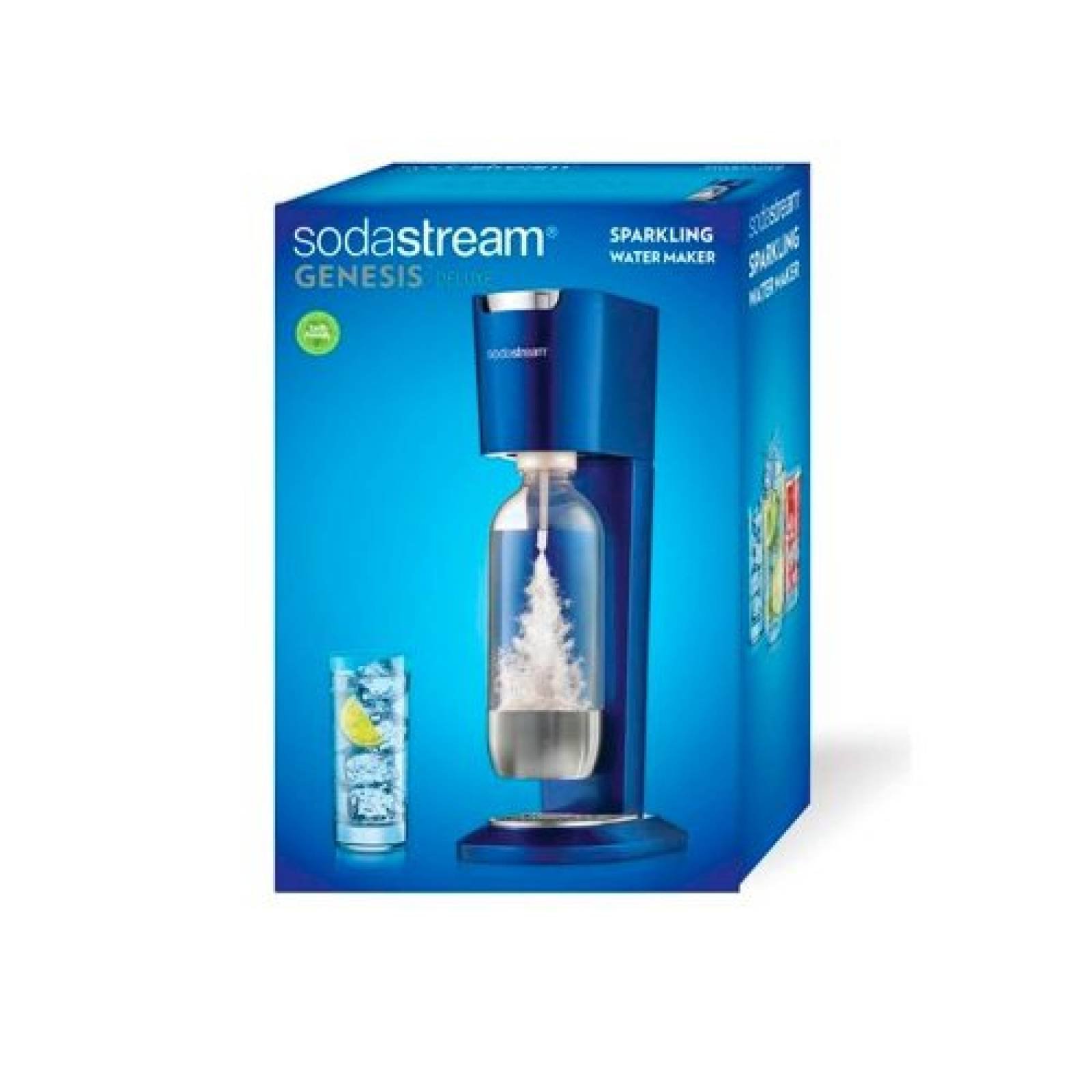 Maquina SodaStream P/Agua Mineral Megapack Genesis Azul