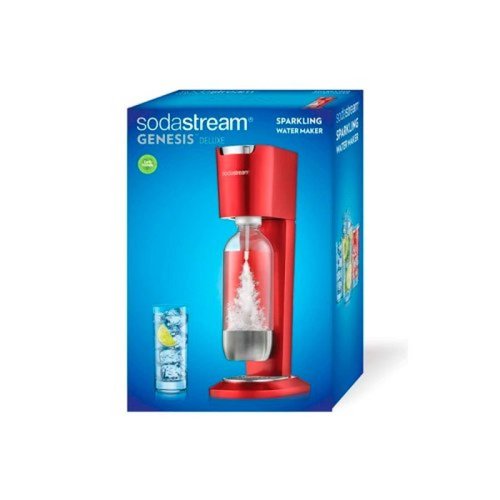 Maquina SodaStream P/Agua Mineral Kit Genesis Rojo
