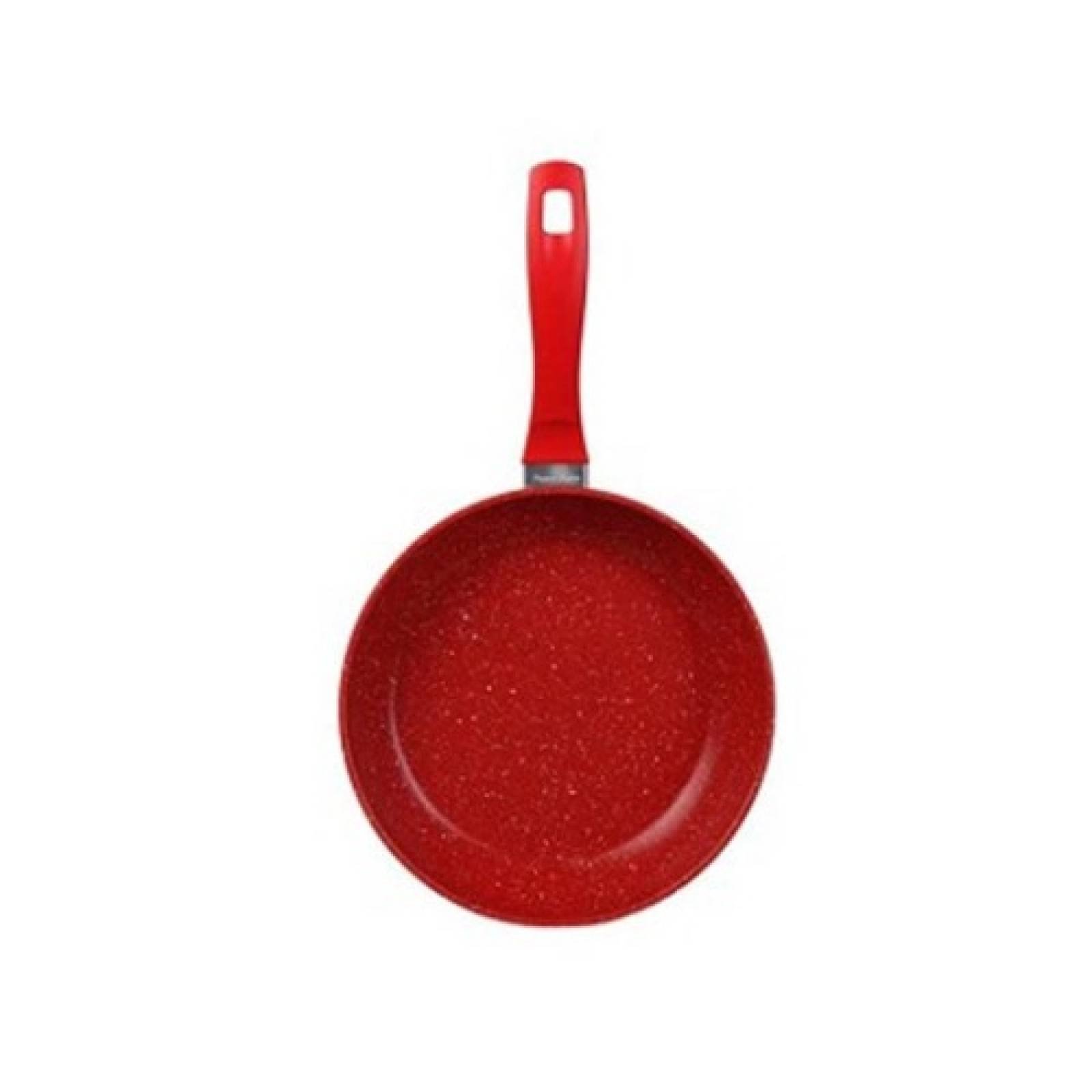 Sarten P/Saltear Asar Cocina FlavorStone 24 cm Rojo