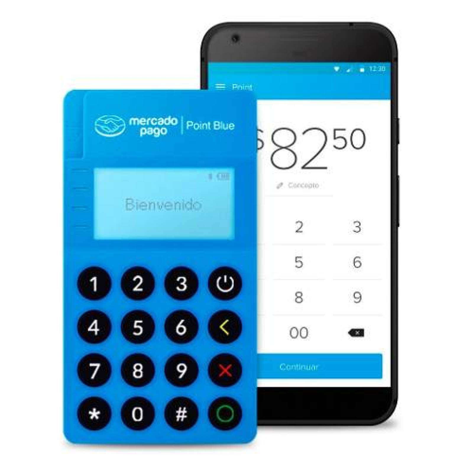 Lector De Tarjetas Con Conexión Bluetooth Point Blue