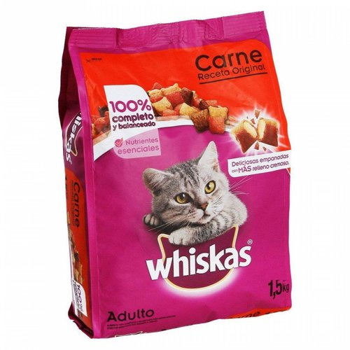 Whiskas Receta Original Carne de Res 1.5 Kg Alimento Gato