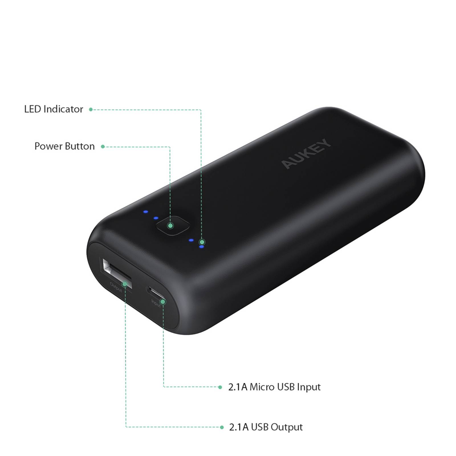 Batería Portátil PB-N41 Pocket 5000mAh Aukey