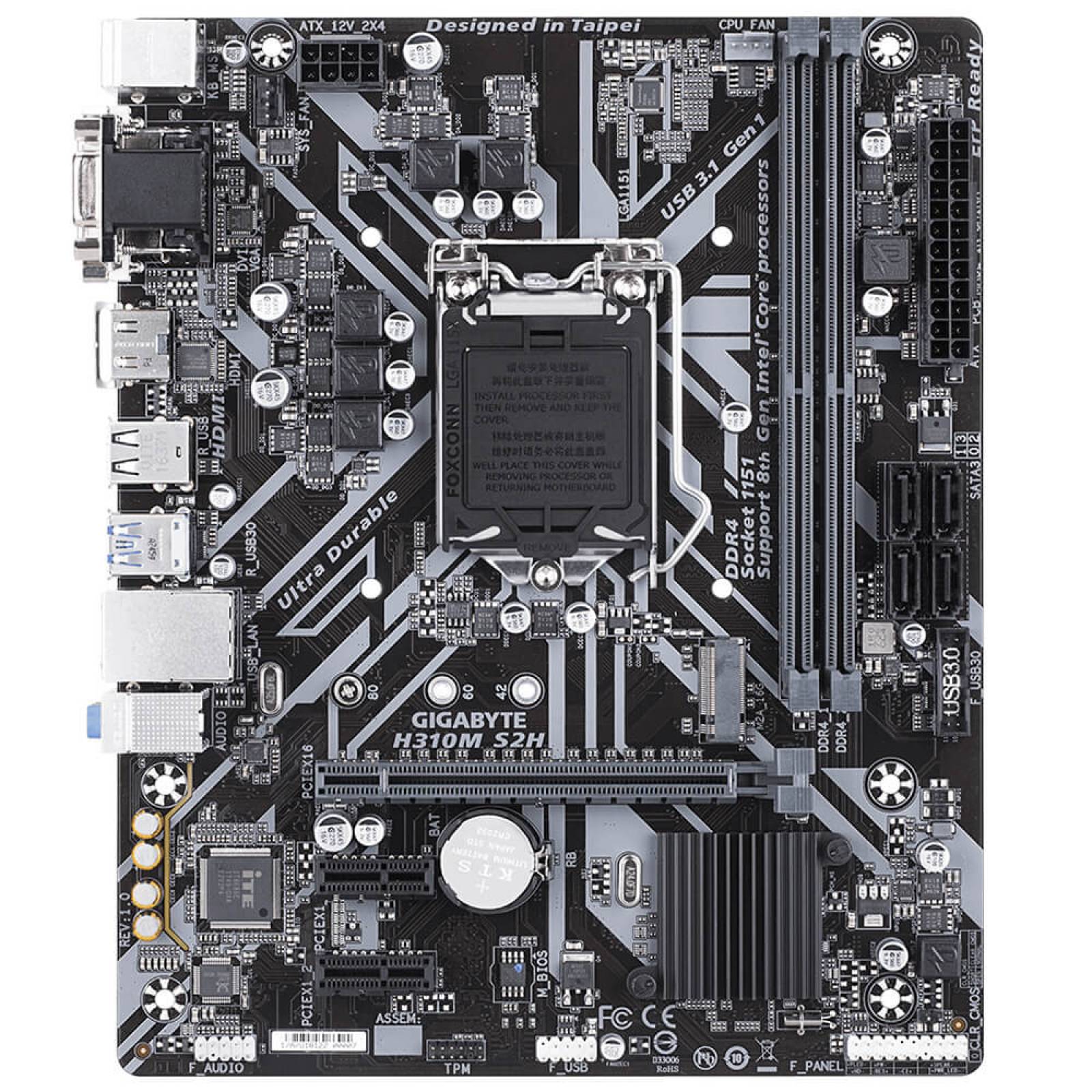 Motherboard H310M-S2H Gaming Ultra Durable Gigabyte