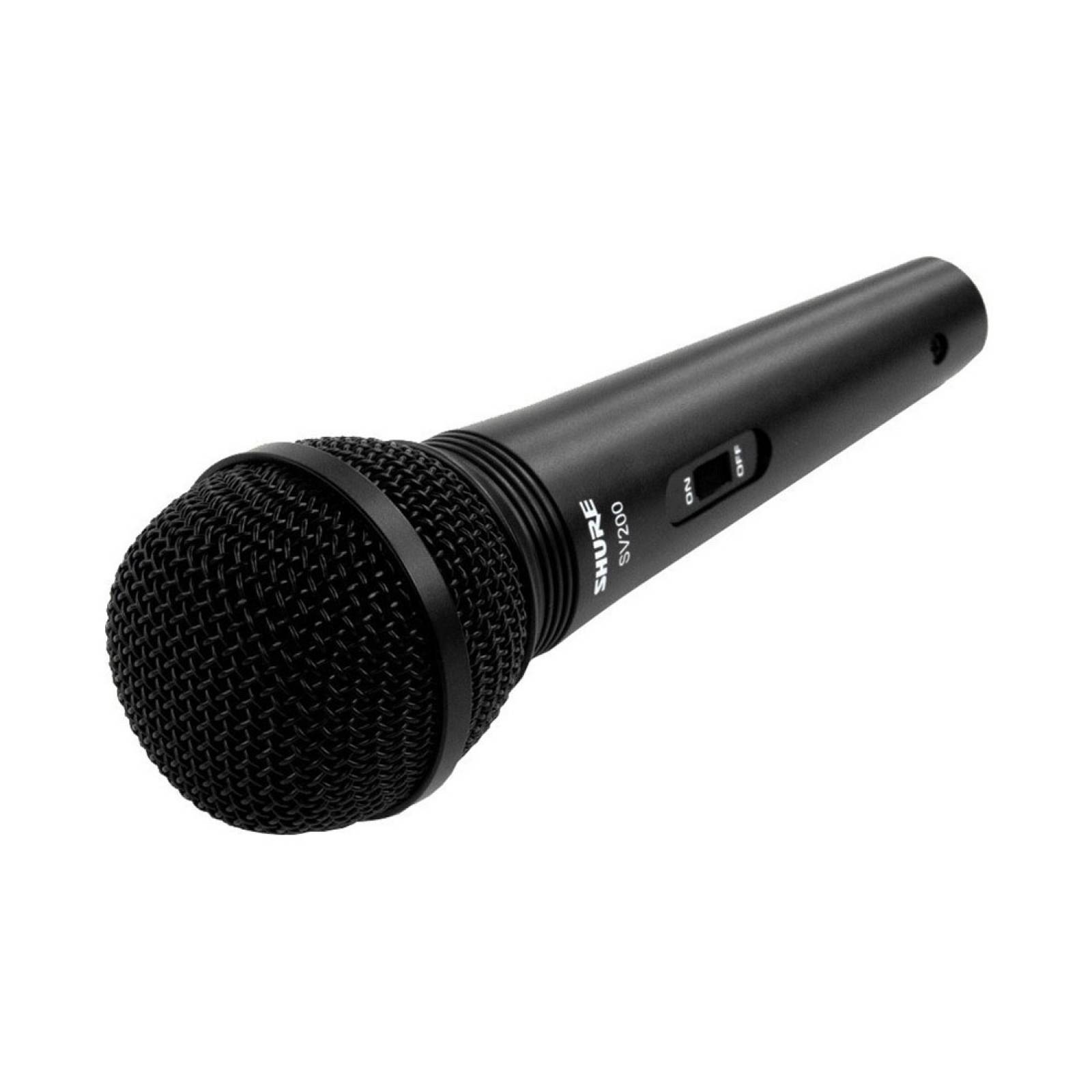 Microfono Mano Vocal Dinamico Usos Multiples SV200 Shure Negro