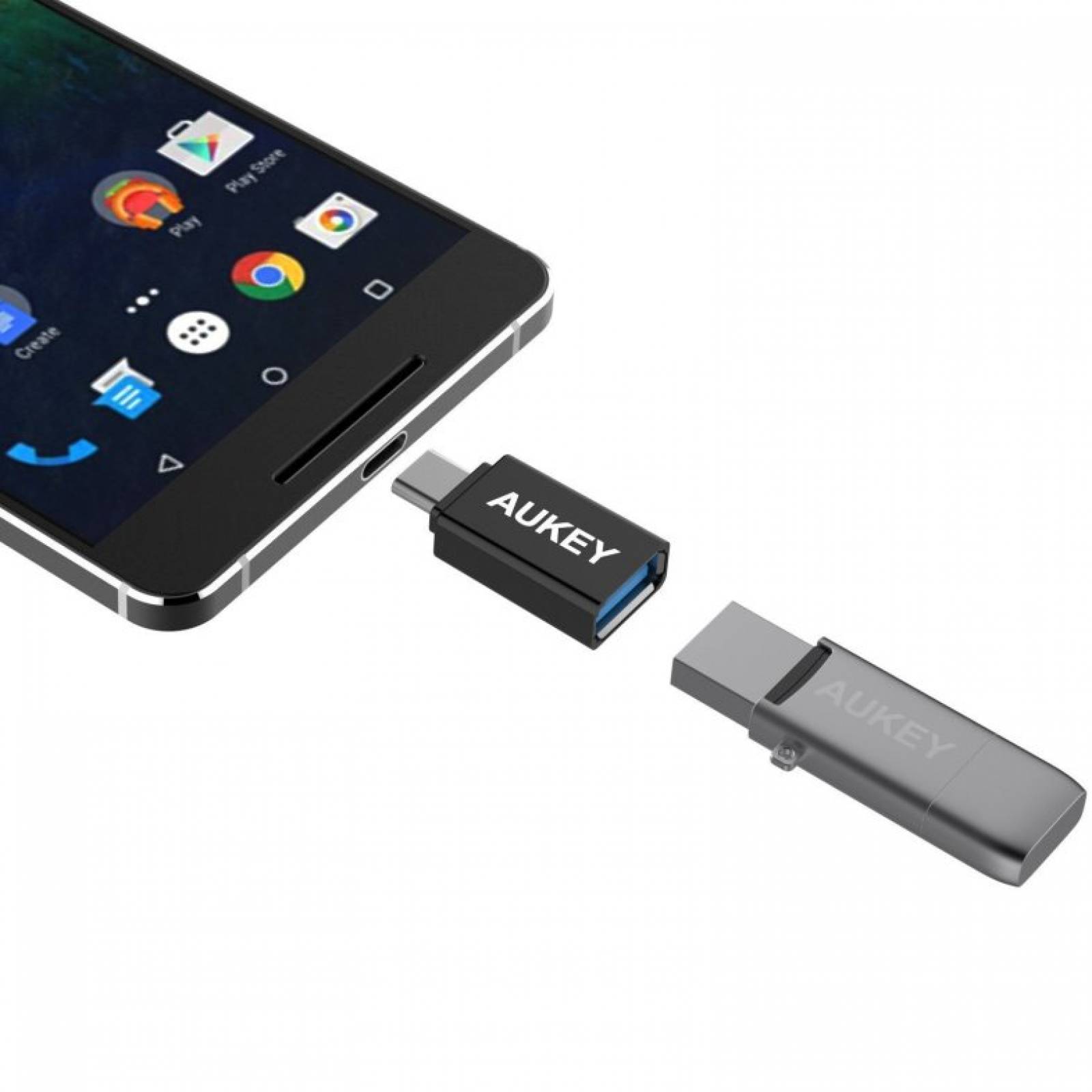 Adaptadores USB-C/USB 3.0 Conector Hembra Aukey