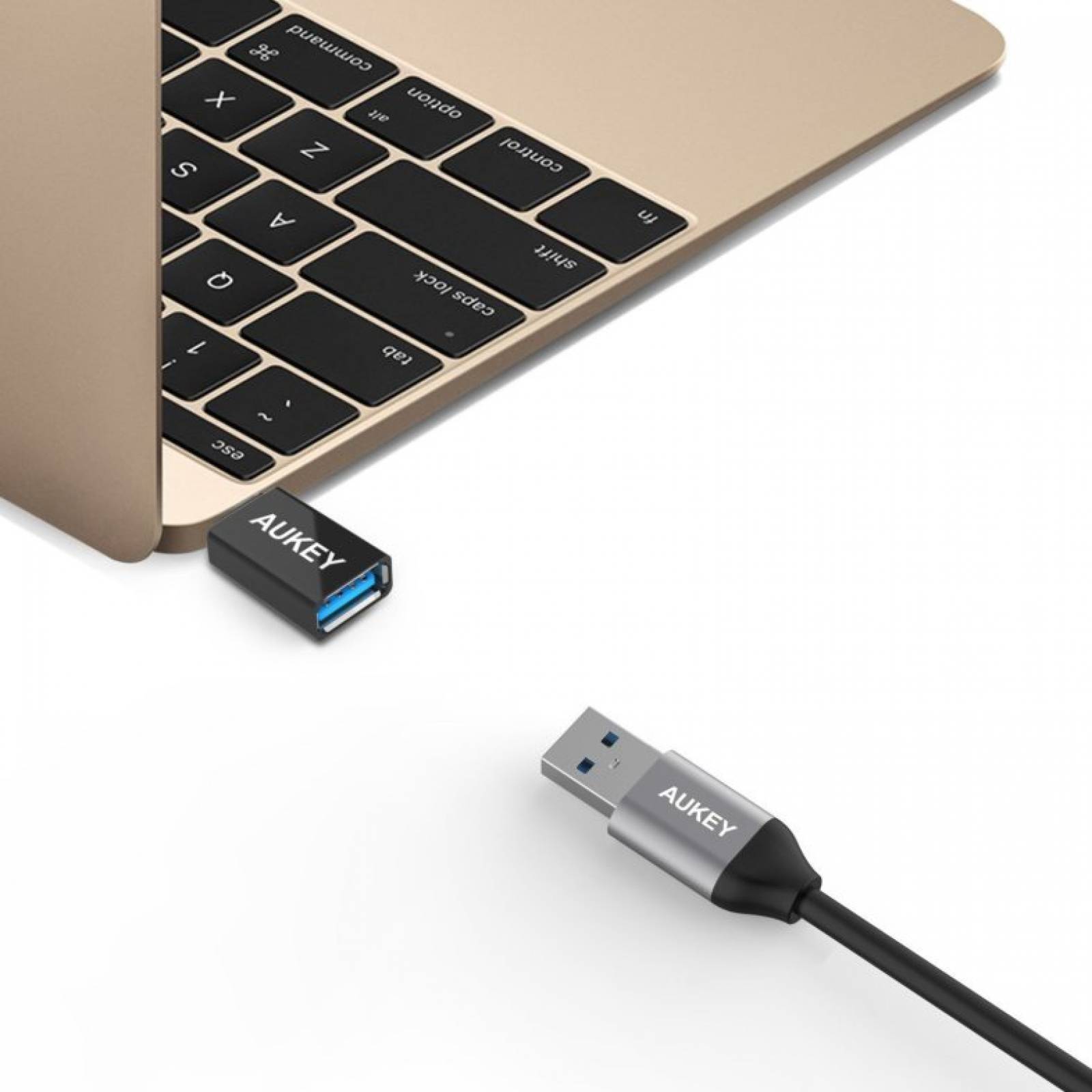 Adaptadores USB-C/USB 3.0 Conector Hembra Aukey