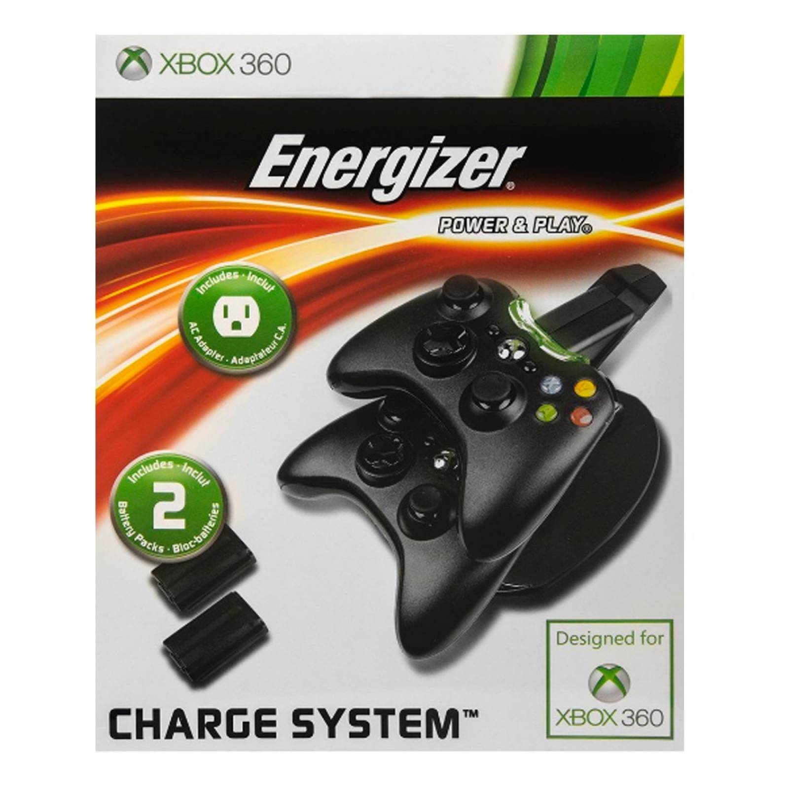 Estacion Carga Control Acc Xbox 360 Energizer Ibushak Gaming