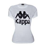 Playera T-Shirt Manga Corta Dama Mujer Sport Blanco Kappa