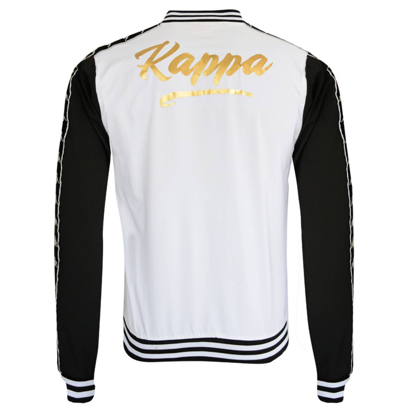 Chamarra Deportiva Cierre Hombre Caballero Blanco/ngo Kappa