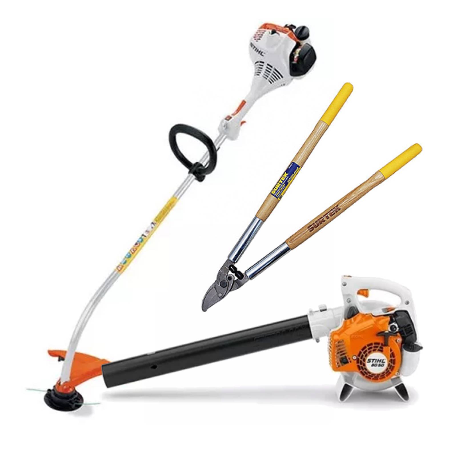 Kit Desmalezadora + Tijera Surtek + Sopladora Gasolina Stihl