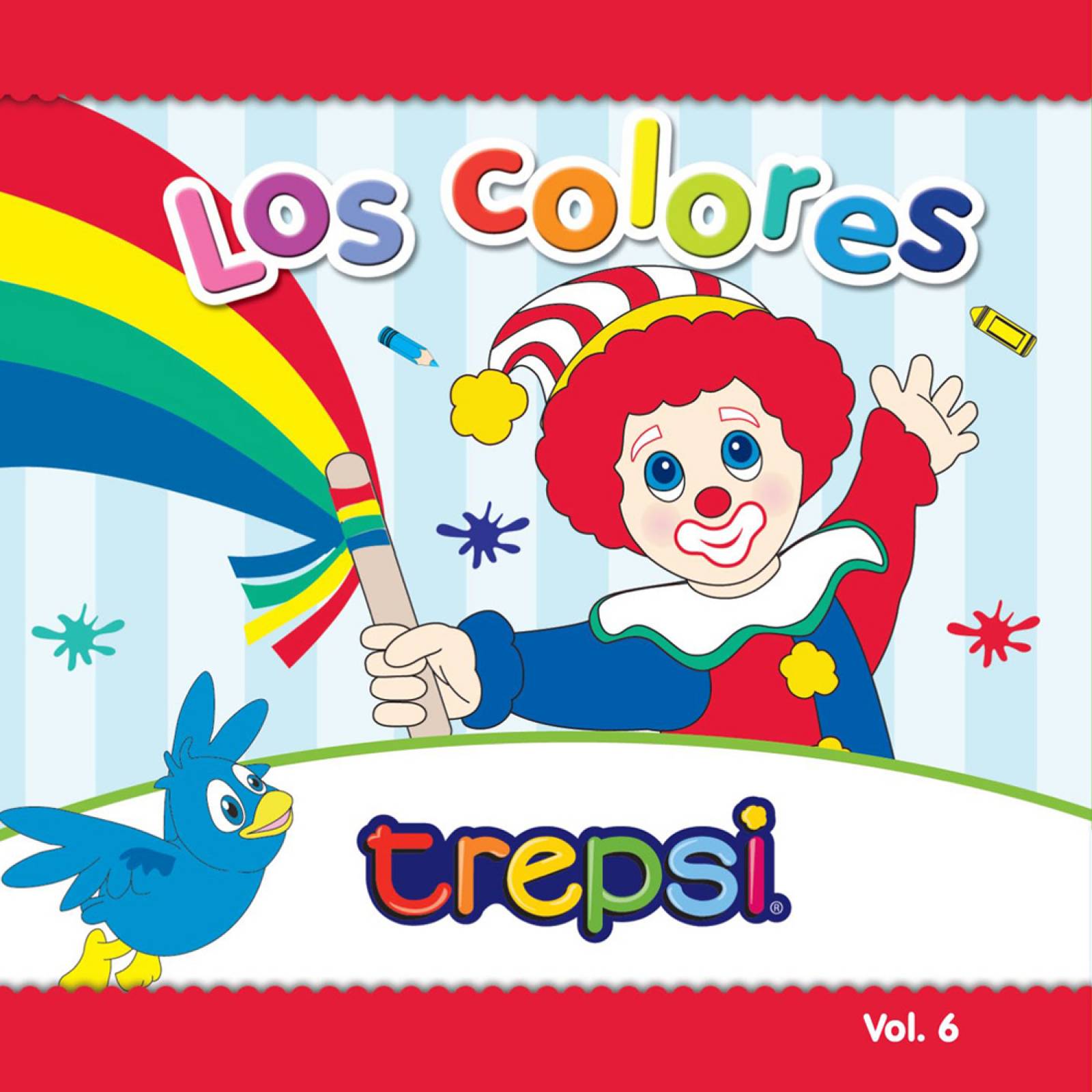 Cd Vol 6 Trepsi El Payaso Musica Infantil Niños Los Colores