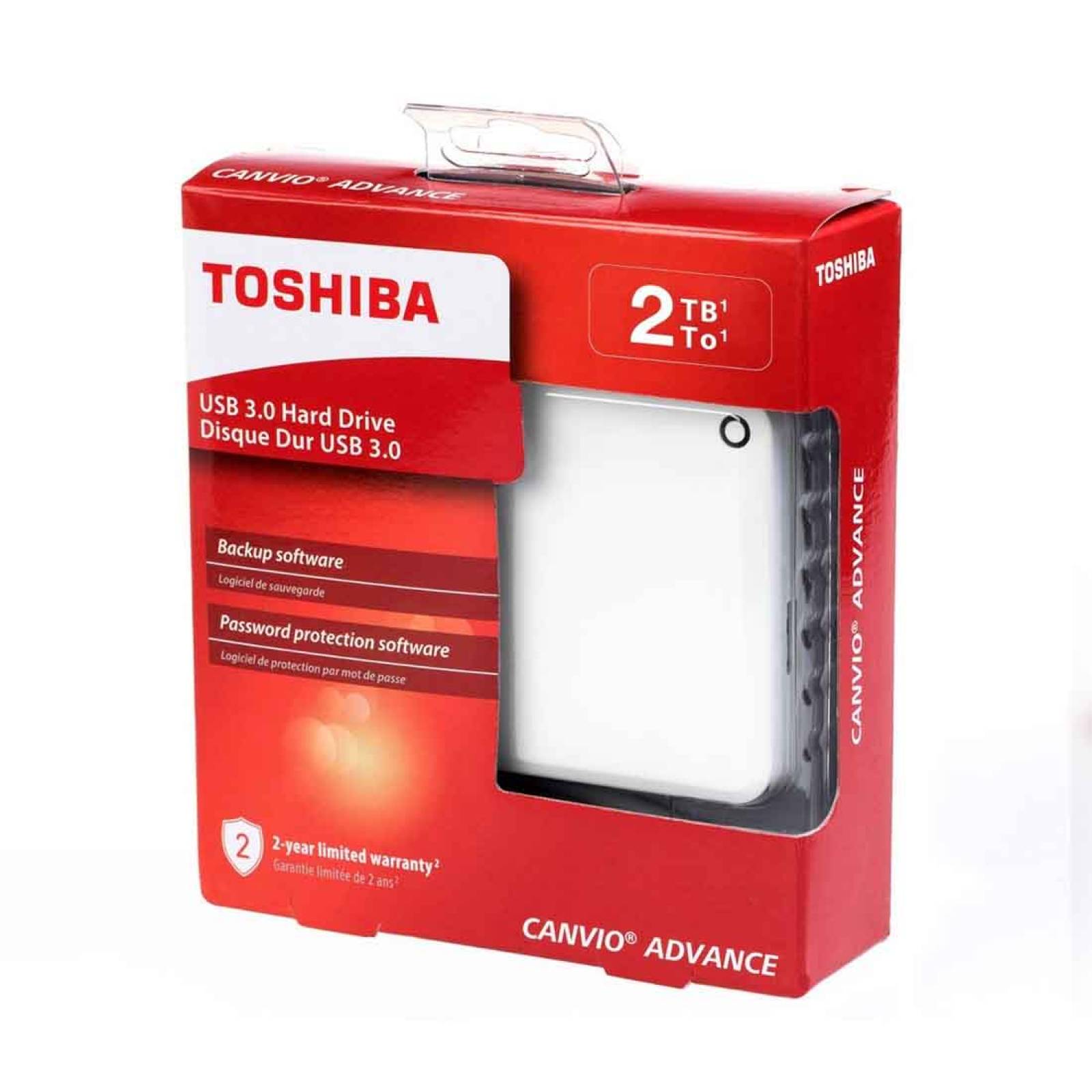 Disco Duro Externo Toshiba Canvio Portátil 2TB Advance Bco