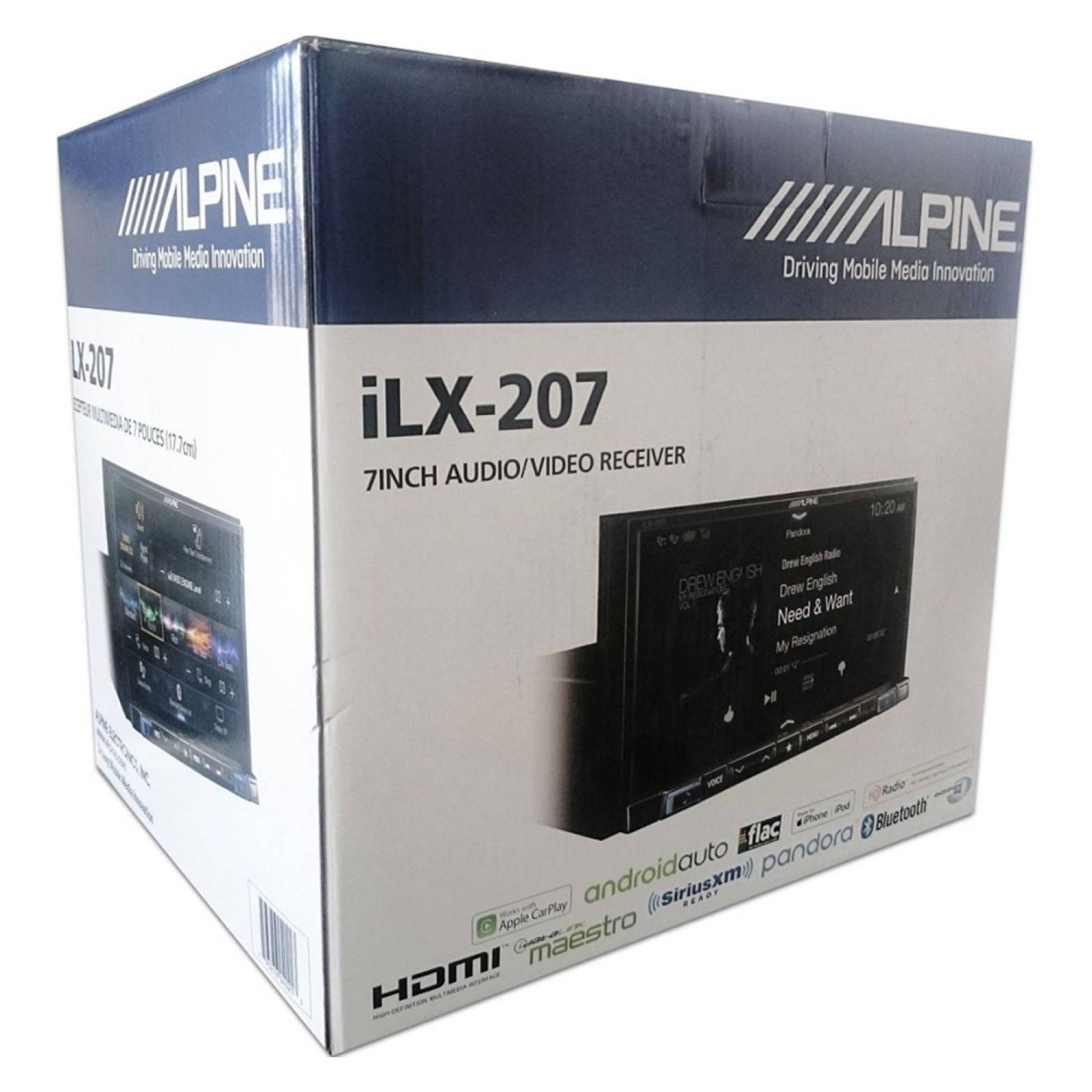 Estéreo Pantalla Multimedia 7" Bluetooth UBS AUX Alpine