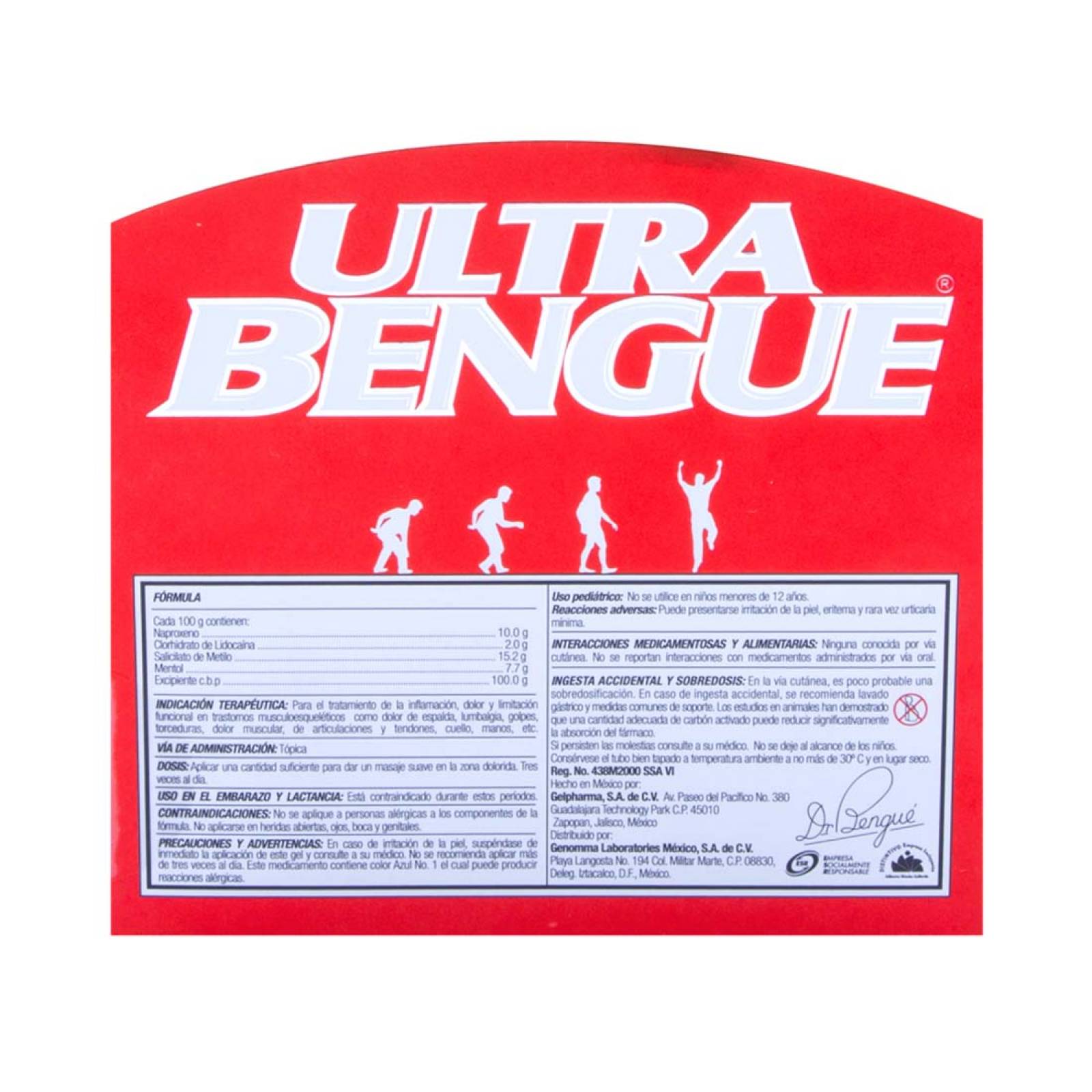 Ultra Bengue Rojo Gel Cutaneo 35g Genomma Lab