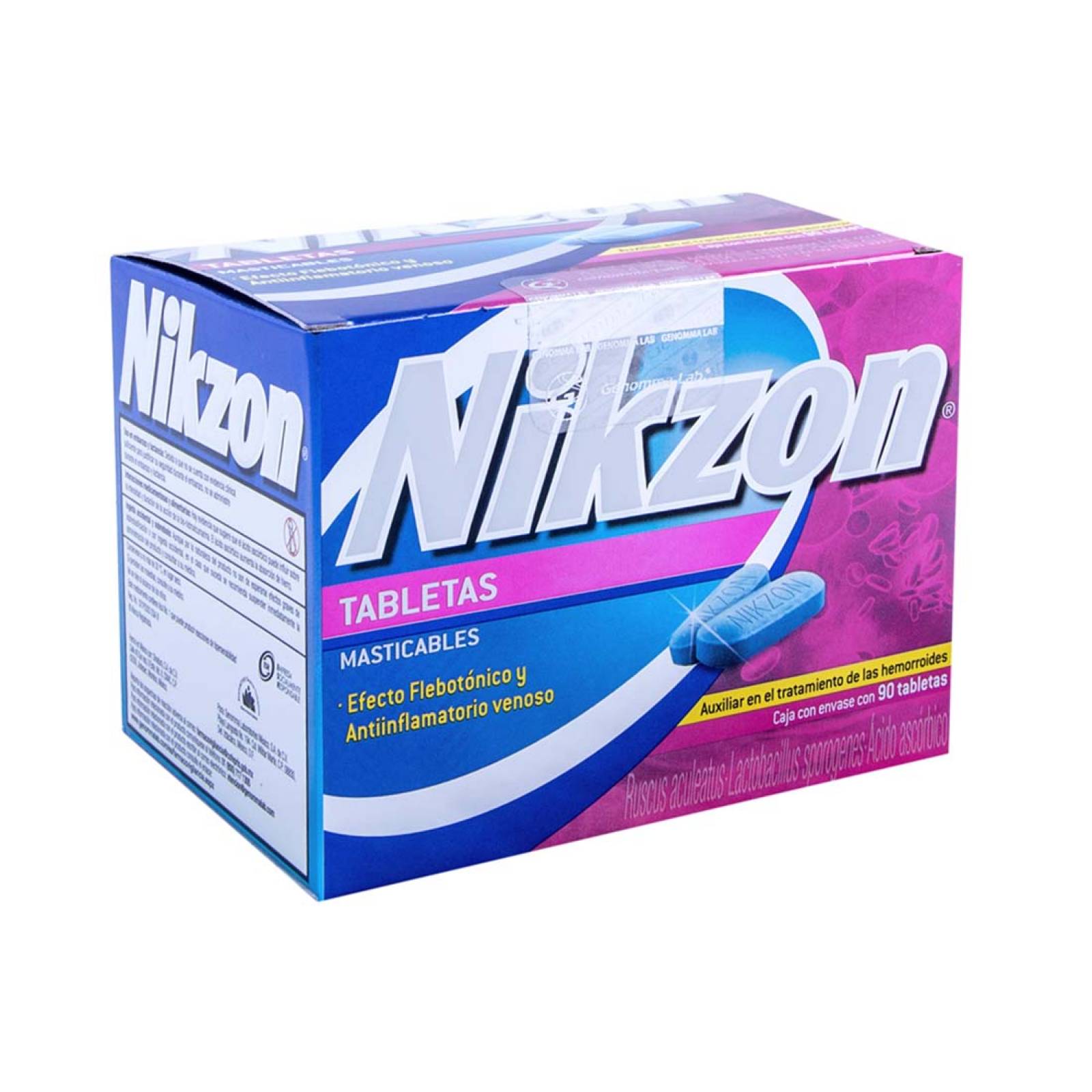 Nikzon Hemorroides Caja 90 Tabletas Masticables Genomma Lab