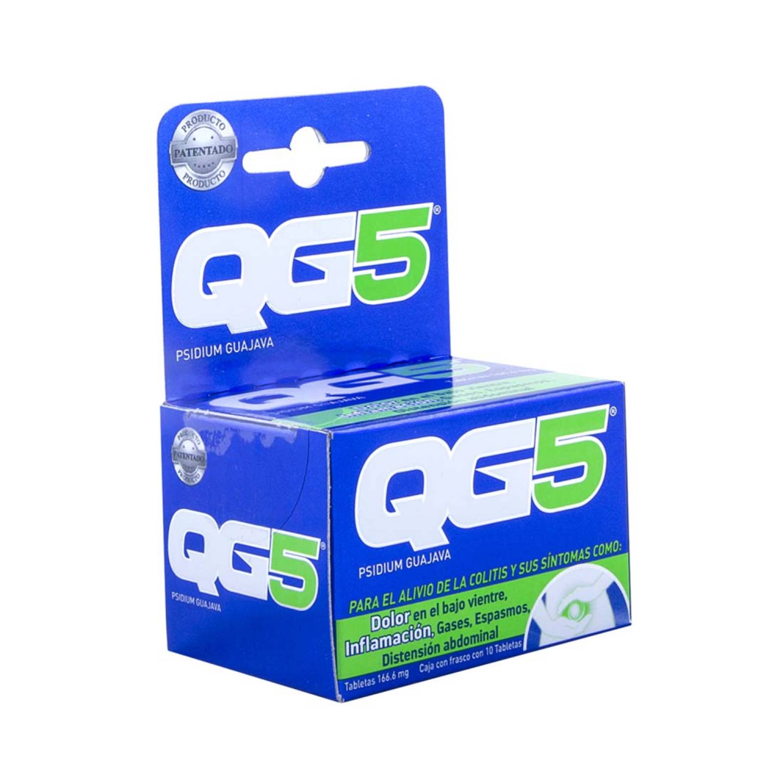 QG5 Alivio Colitis Inflamación Caja 10 Tabletas Genomma Lab