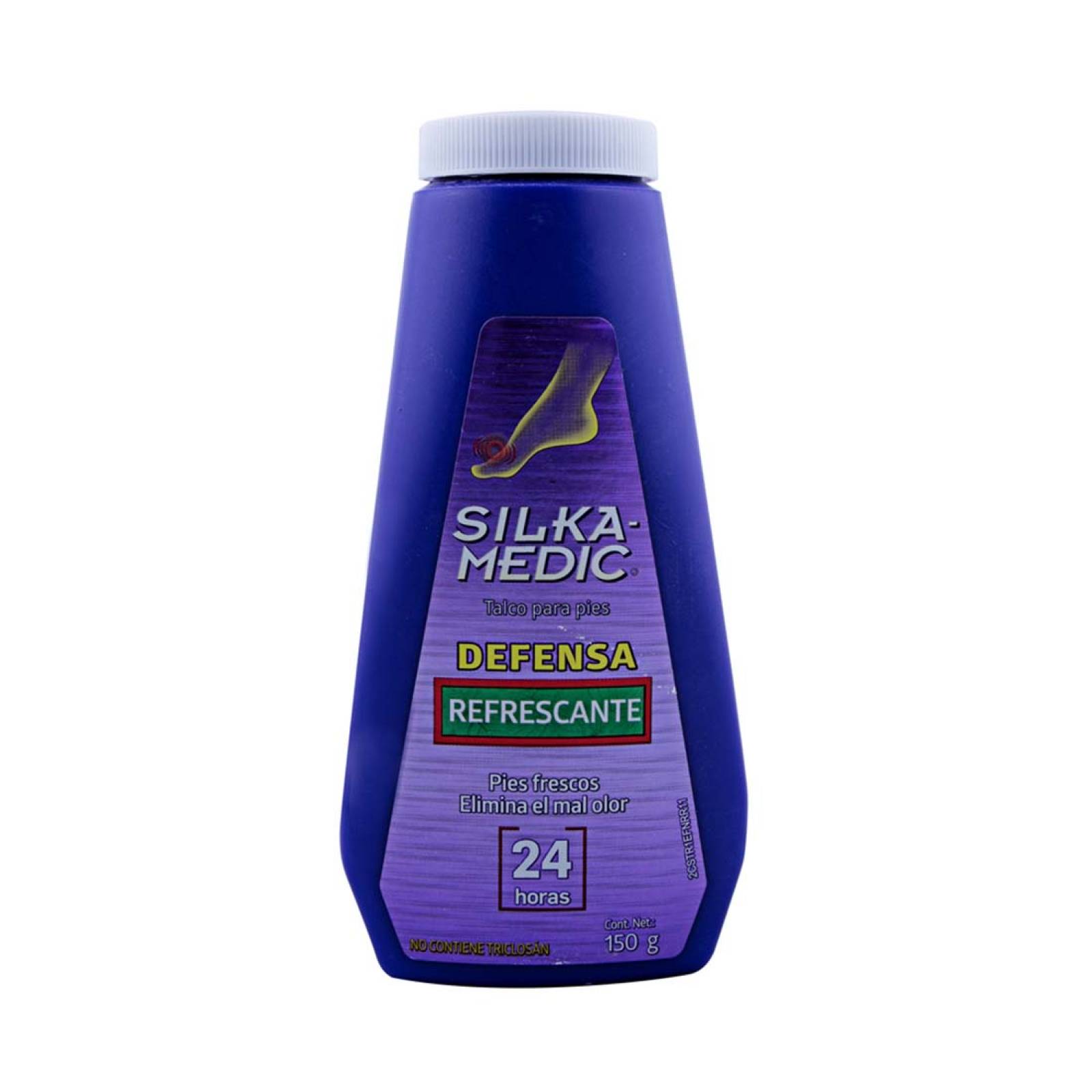 Talco Silka Medic Refrescante 150g Cuidado Pies Genomma Lab