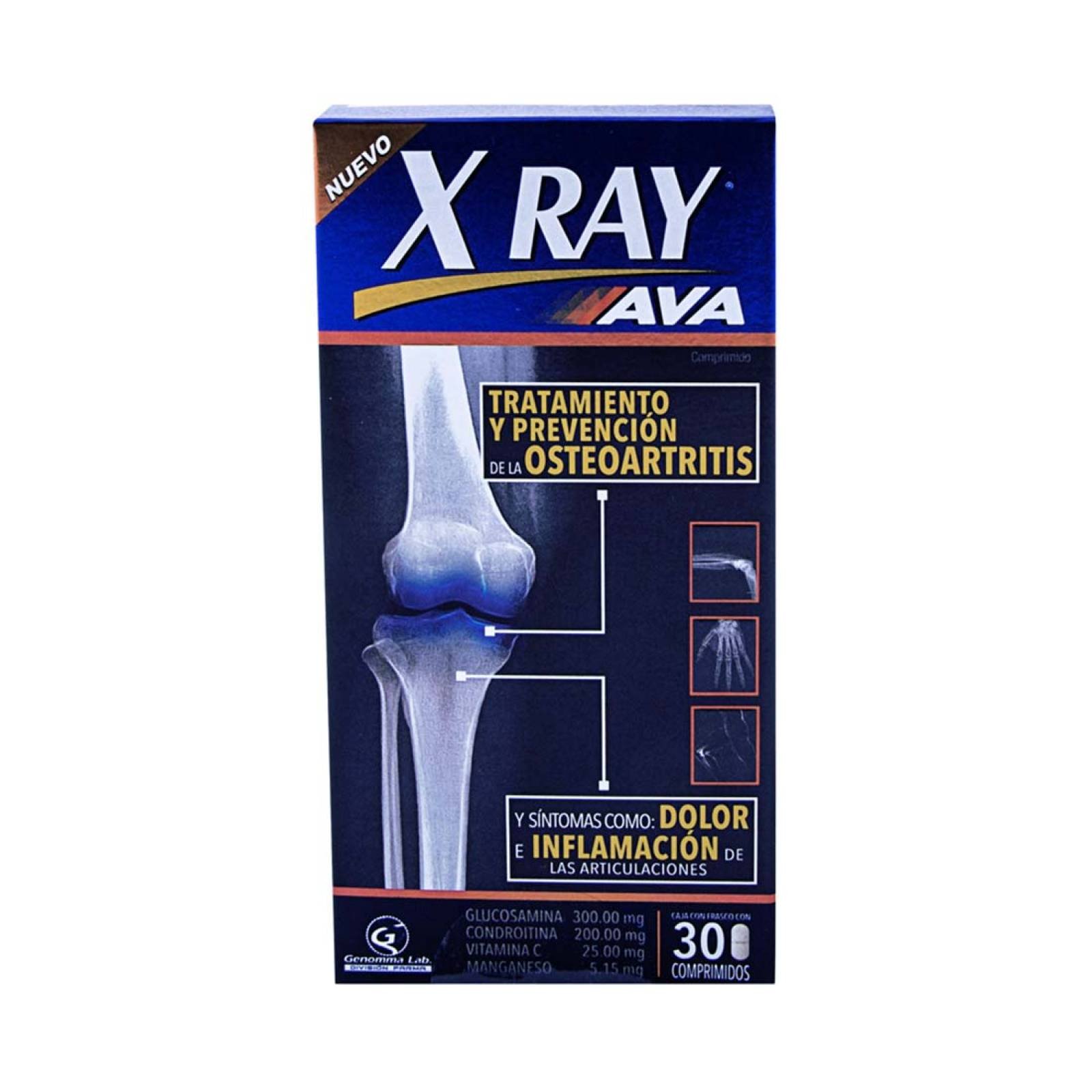 X Ray Ava Osteoartritis Caja 30 Comprimidos Genomma Lab