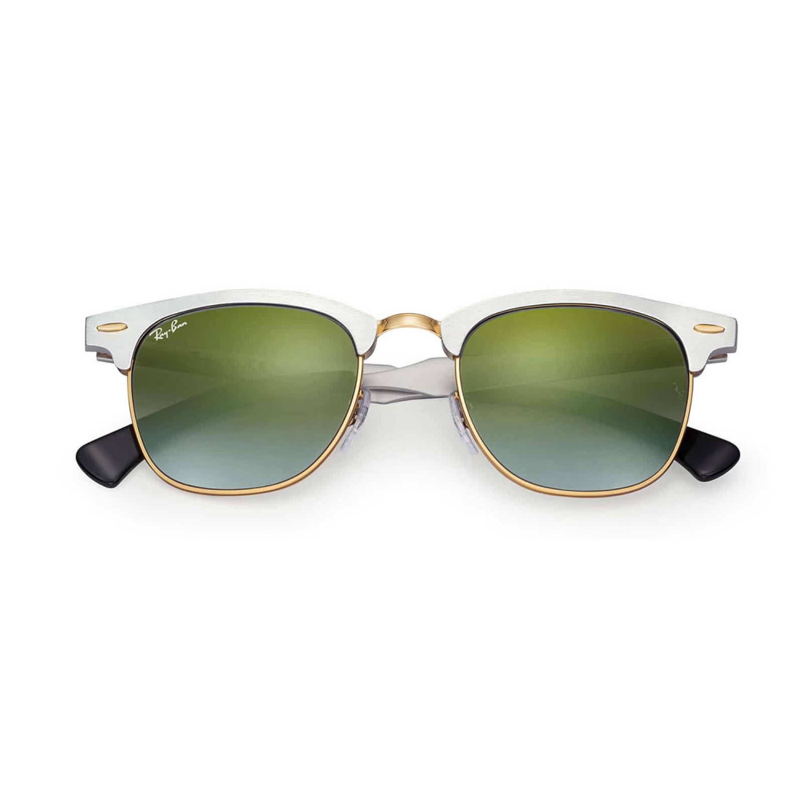 Lentes De Sol Ray Ban RB3507 Clubmaster Montura Aluminio