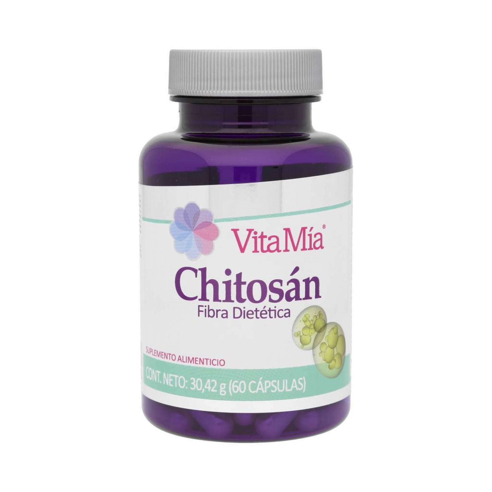 Chitosán Fibra Dietética Cápsulas VitaMia.
