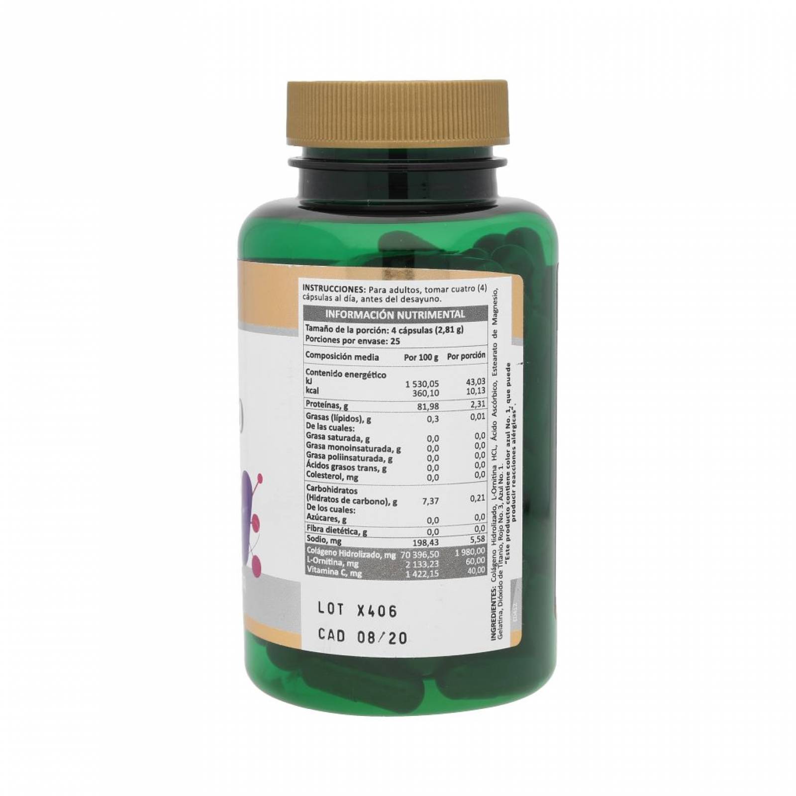 Colágeno Hidrolizado Suplemento Cápsulas Nature´s Life