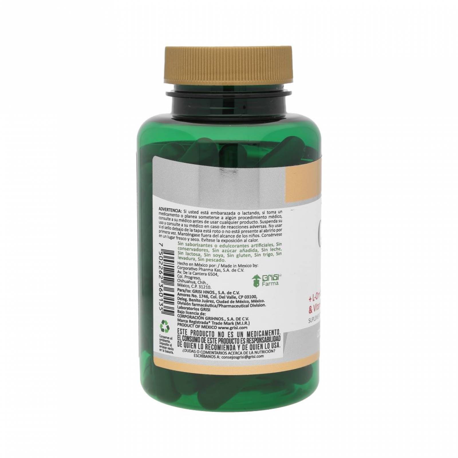 Colágeno Hidrolizado Suplemento Cápsulas Nature´s Life