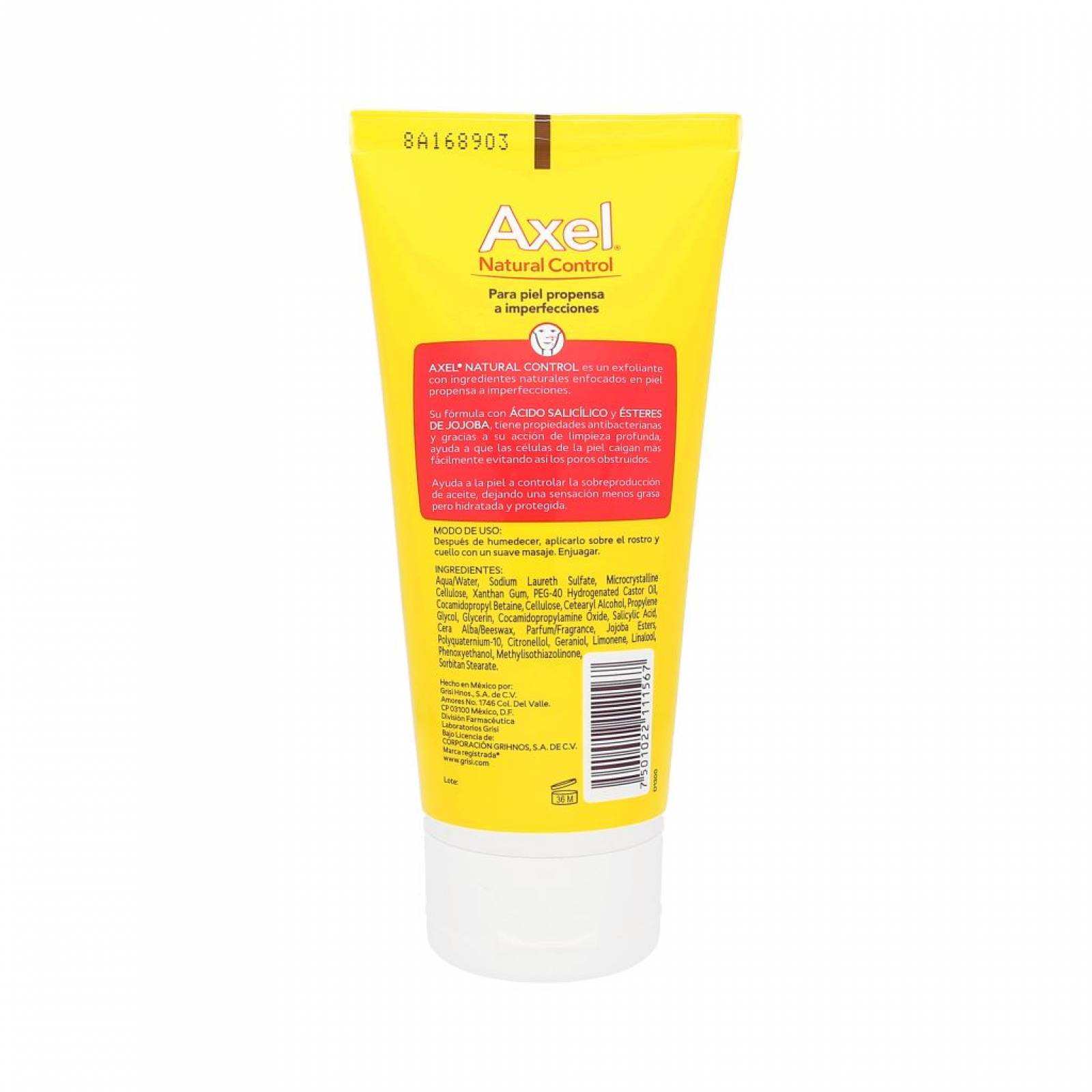 Gel Exfoliante Limpieza Facial Axel 180 ml