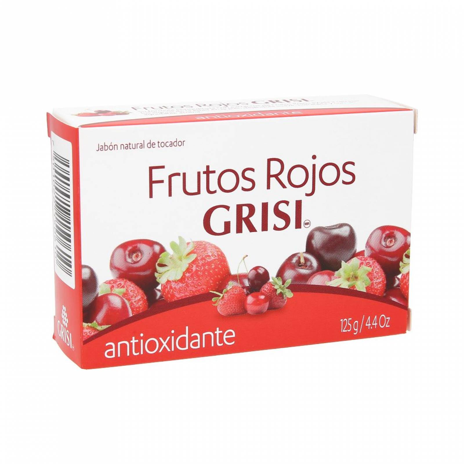 Jabón De Barra Antioxidante Grisi Frutos Rojos 125 G 3279