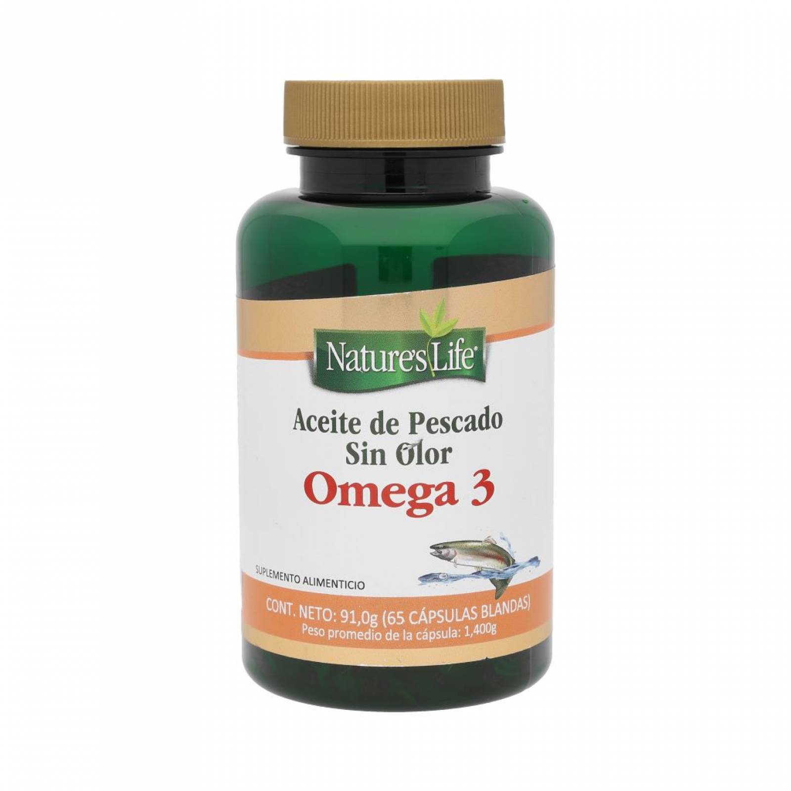 Omega 3 Aceite Pescado Fish Oil Cápsulas Nature´s Life