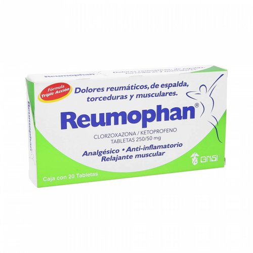 Relajante Muscular Reumophan 20 Tabletas Grisi