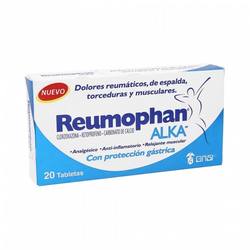 Relajante Muscular Reumophan Alka 20 Tabletas Grisi
