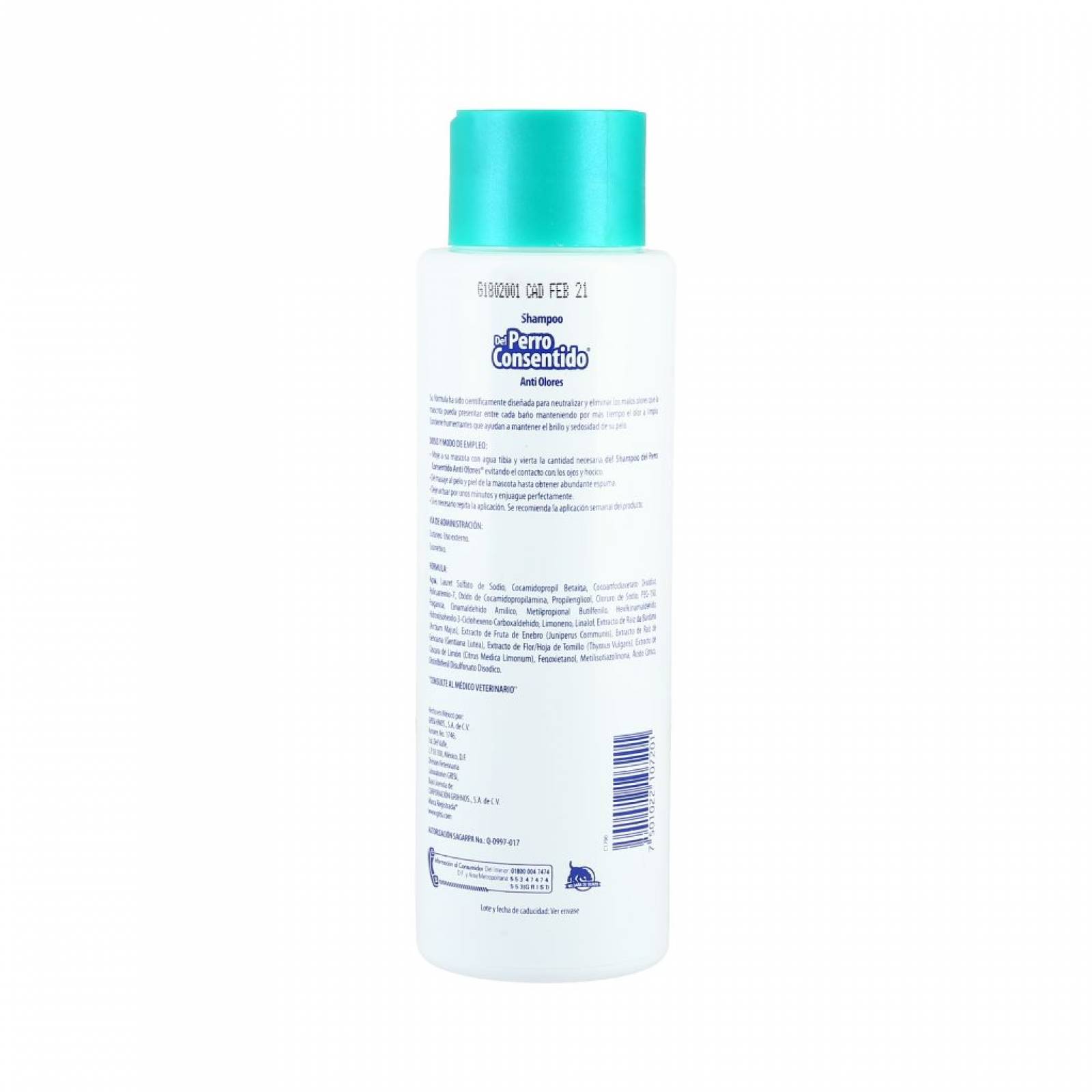 Shampoo Del Perro Consentido Antio Olores 400 Ml Grisi