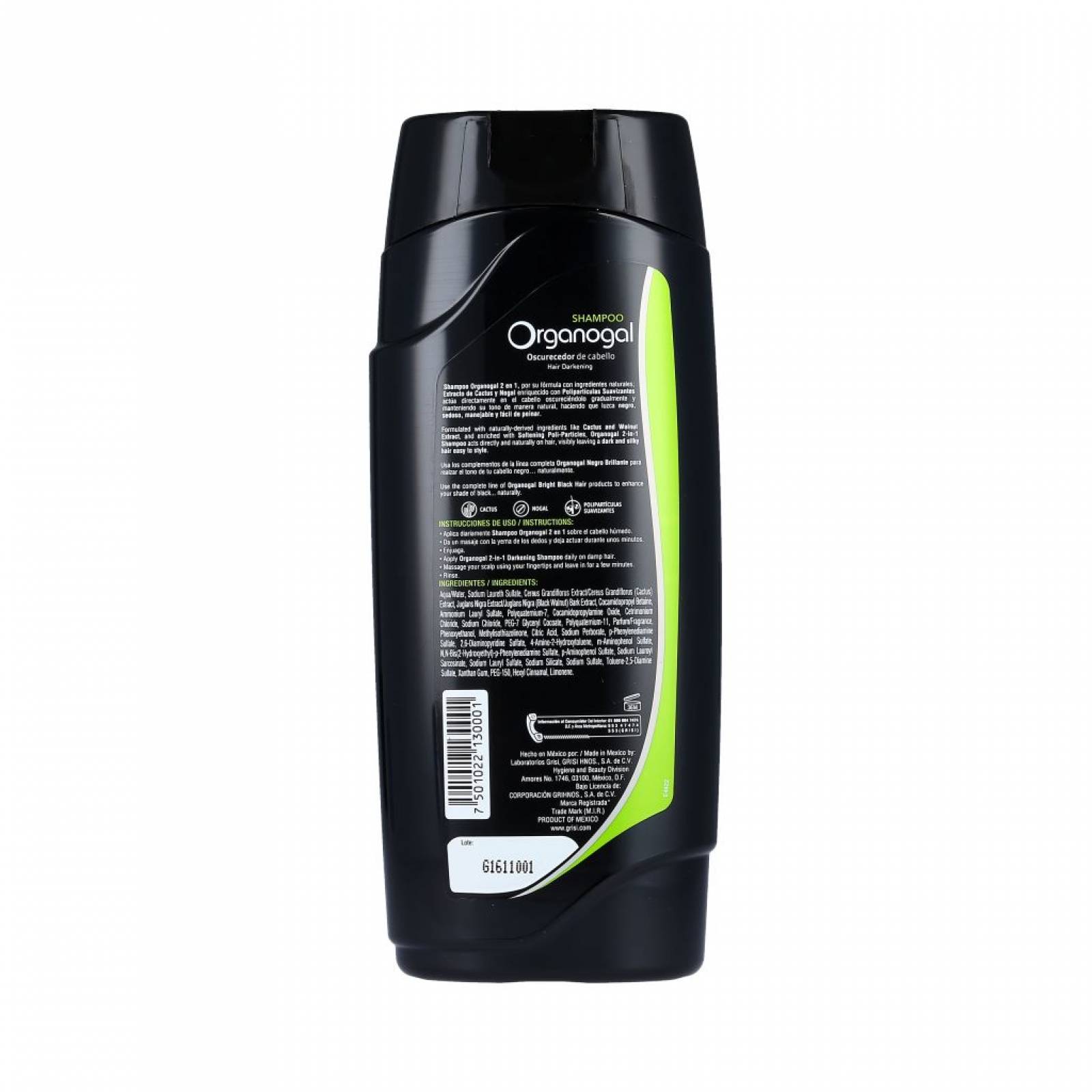 Shampoo Grisi Organogal 2 en 1 400 ML