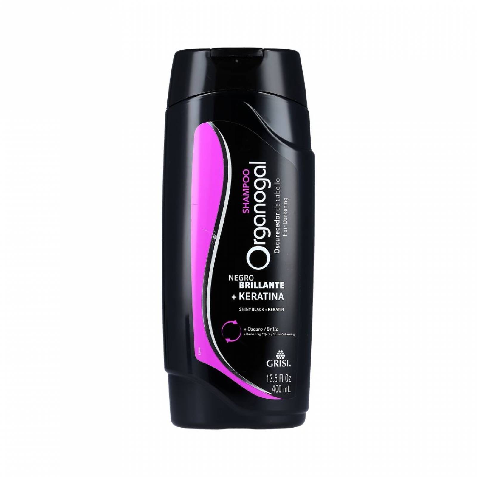 Shampoo Organogal Grisi Negro Brillante 400 Ml