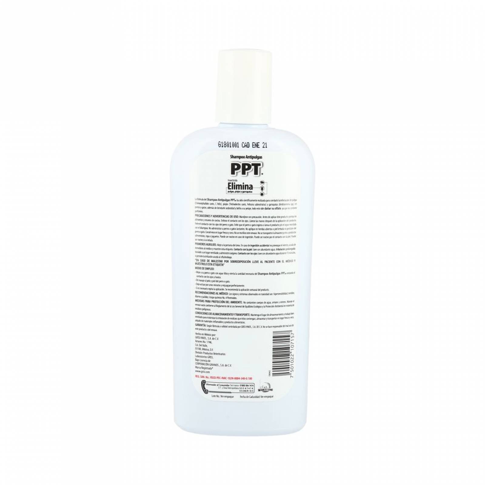 Shampoo PPT Antipulgas Grisi 400 ML