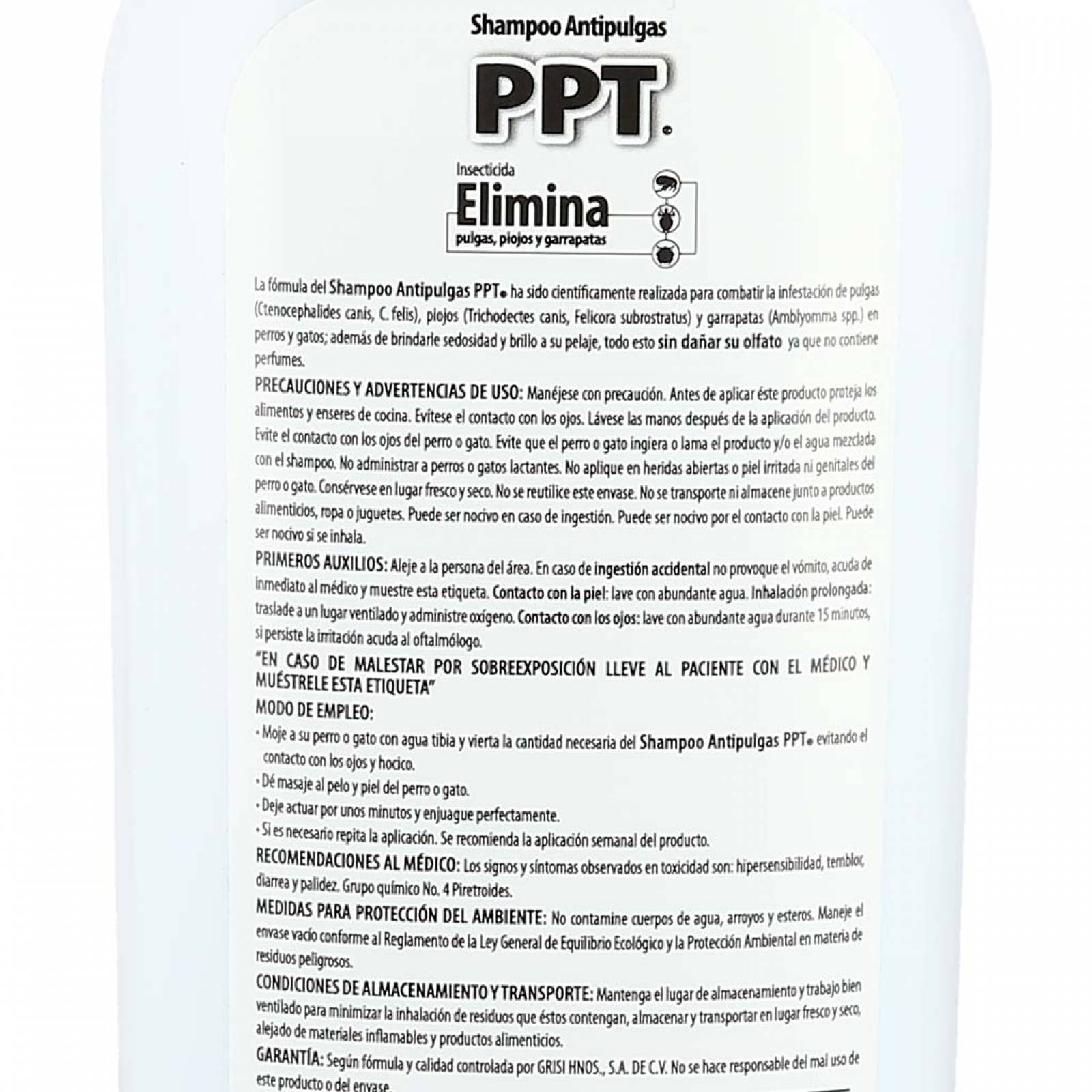 Shampoo PPT Antipulgas Grisi 400 ML