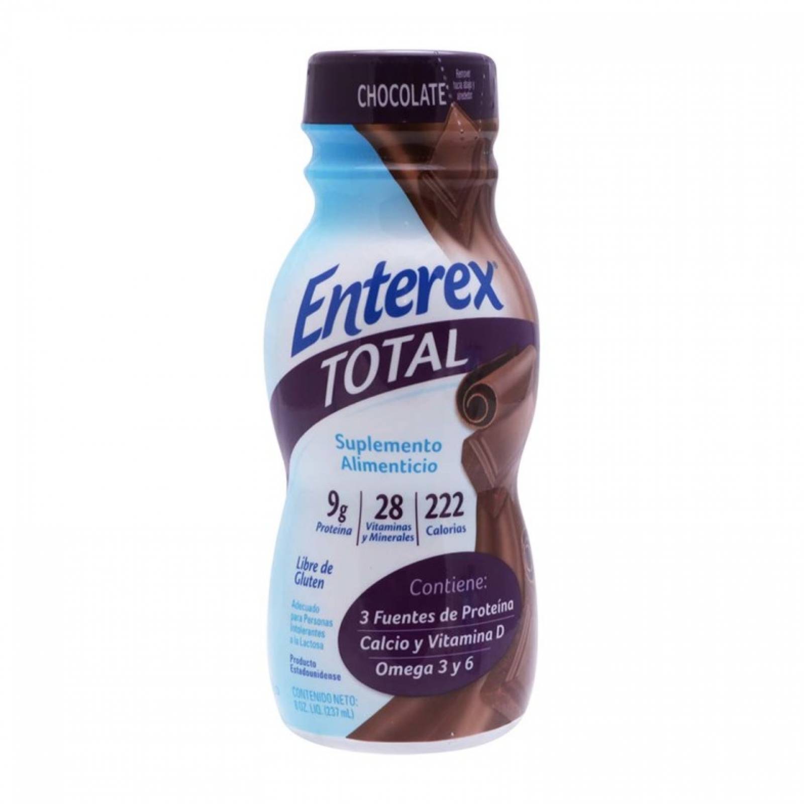 Suplemento Multivitamínico Enterex Total Chocolate 237ML