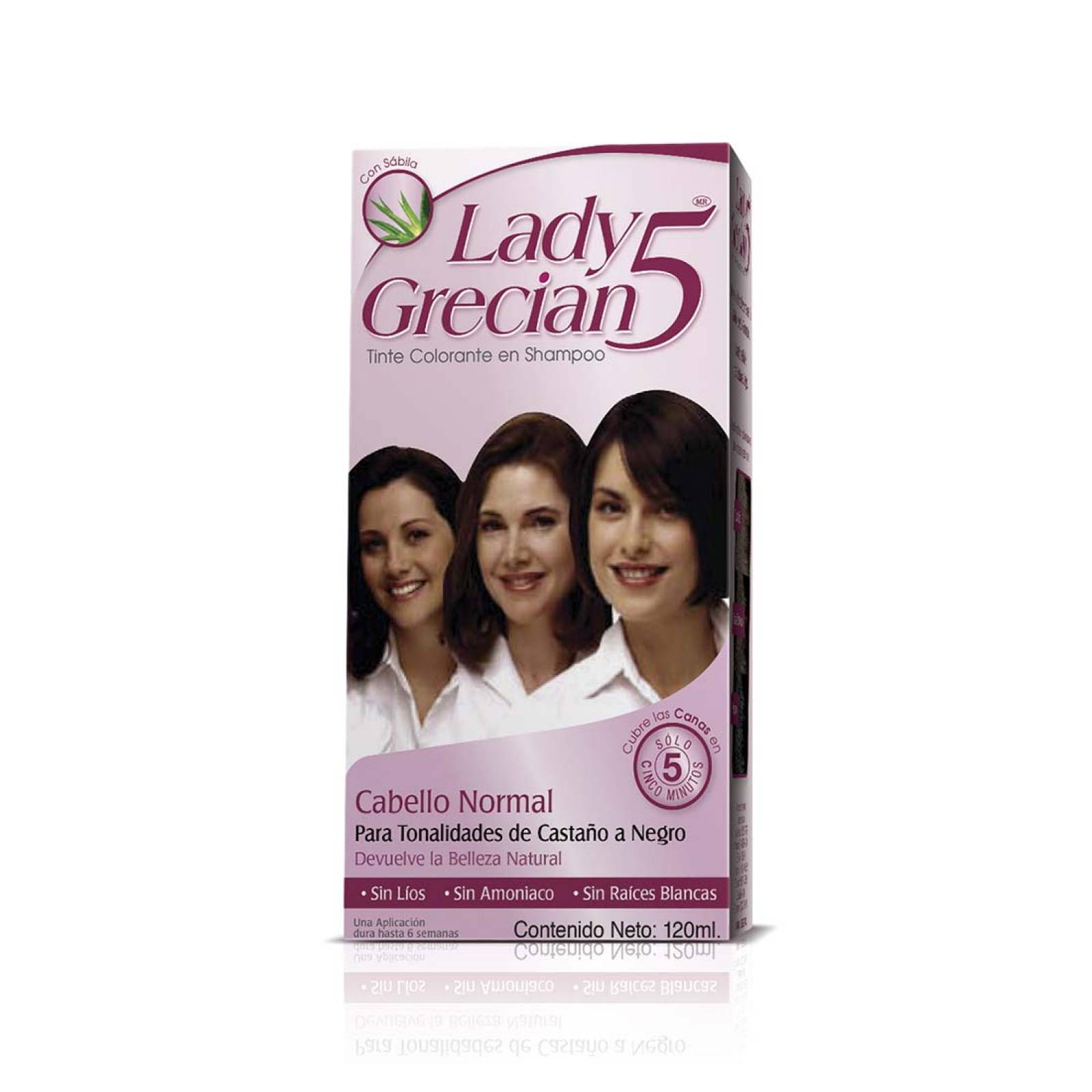 Lady Grecian 5 Tinte Cubrir Canas Just for Men Cabello Normal