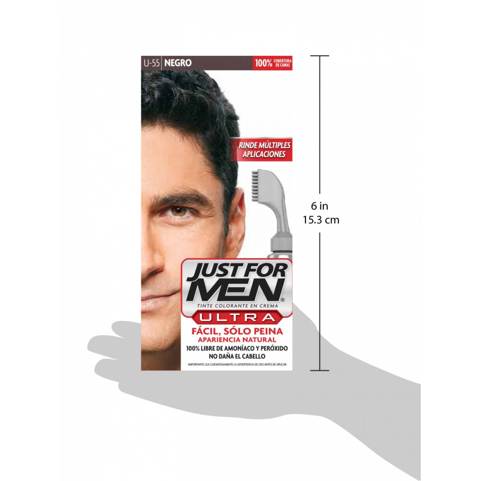 Tinte Ultra Control Canas Just for Men Negro