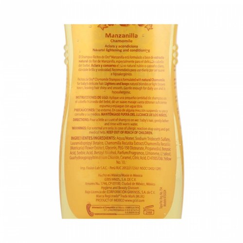 Shampoo Ricitos de Oro Manzanilla Grisi 250 ML