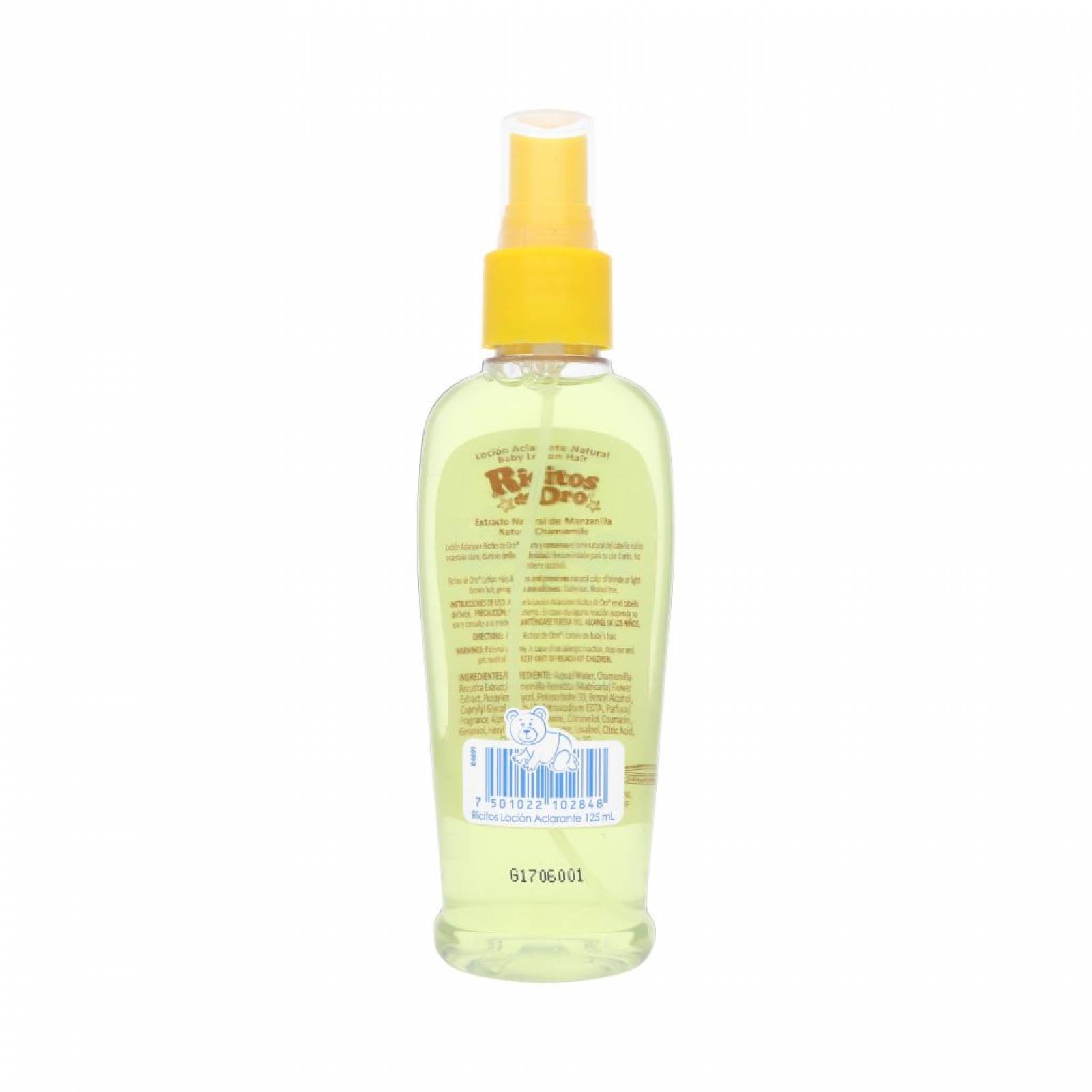 Loción Aclarante Ricitos de Oro Manzanilla Grisi 125 ML